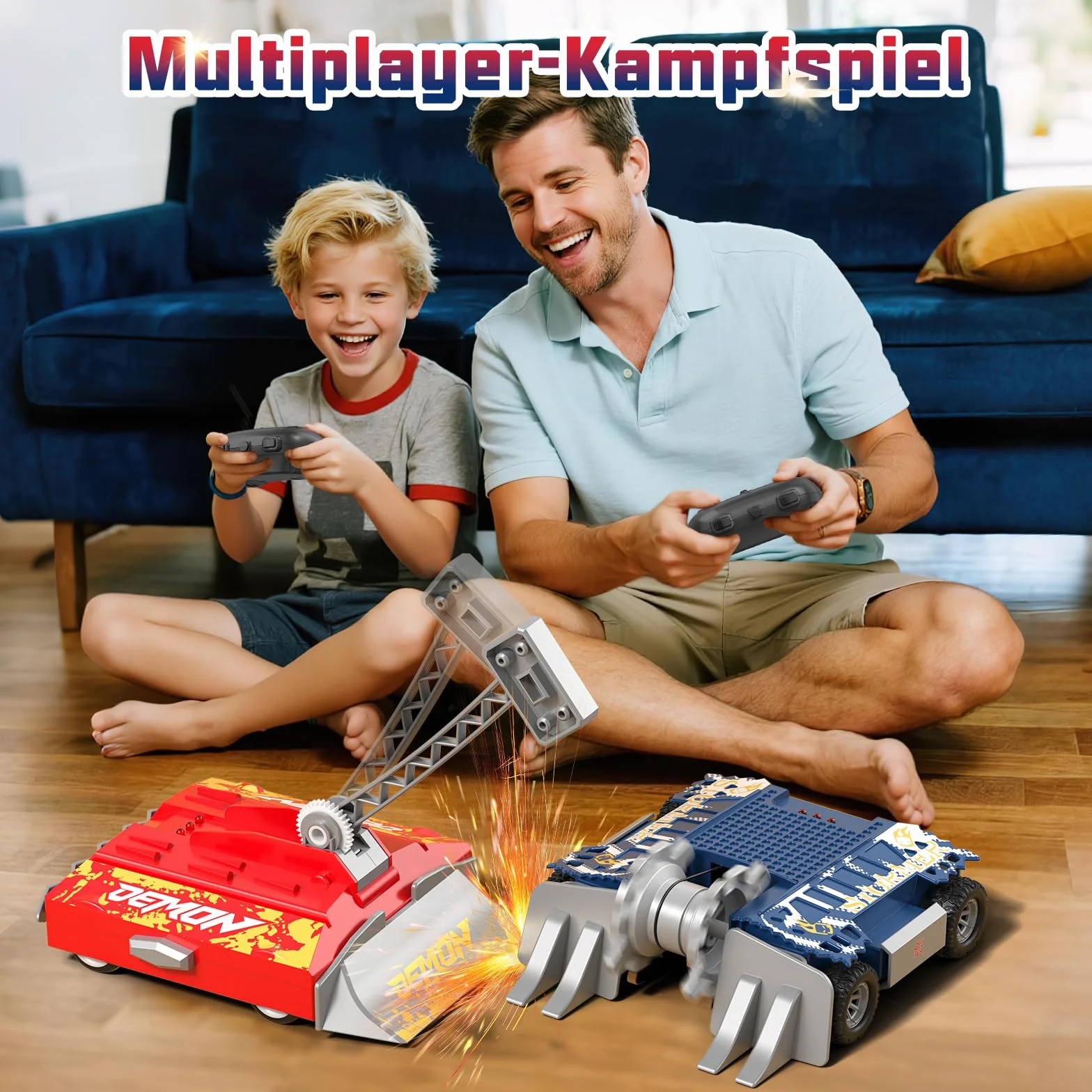 Sunrad BattleBots Arena MAX, juego de robot multijugador para niños, juguete de control remoto, para niños y niñas de 8 años