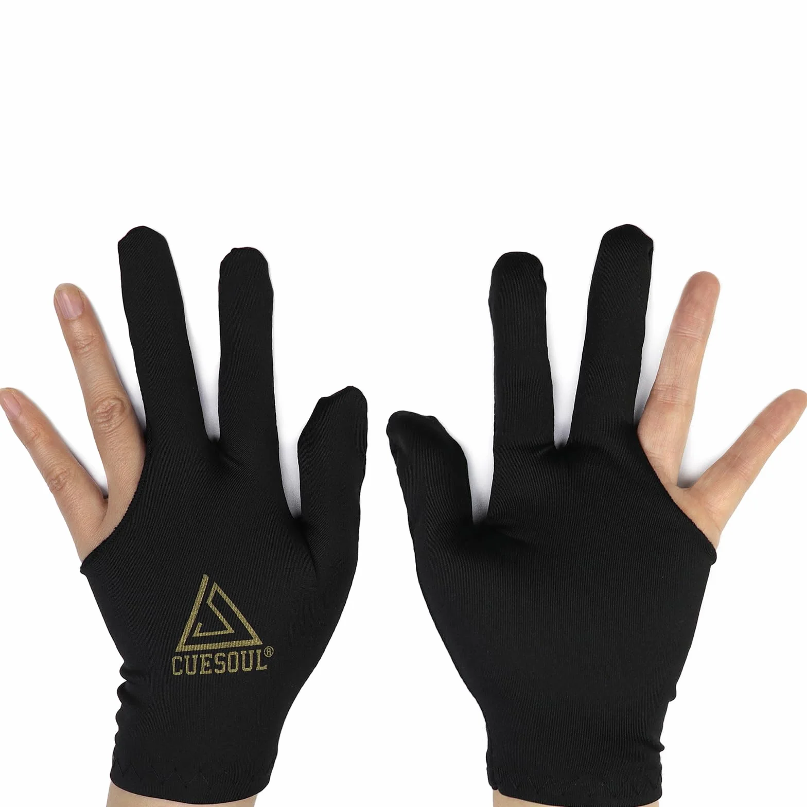 CUESOUL 3 Guantes para Billar y Snooker, 10 Unidades