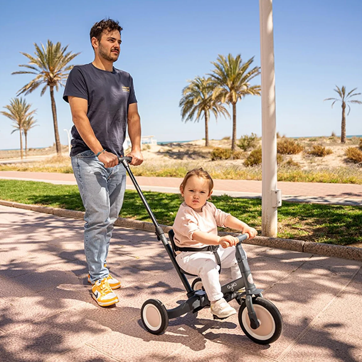 Olmitos - Triciclo Evolutivo de Bebé 5 en 1 GYRO + - Bicicleta Niños Desde 1 Año hasta 5 años - De Triciclo a Bicicleta con o sin Pedales – Adaptable y transformable (Gyro, Azul)