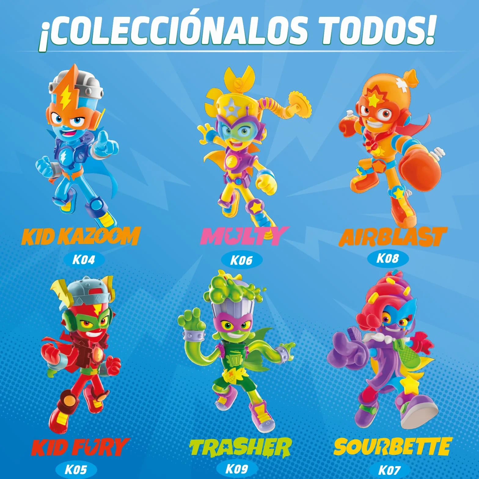 SUPERTHINGS RIVALS OF KABOOM Figura Kazoom Kid Fury con Kazoom Kid, SuperThings Exclusivo y Accesorio