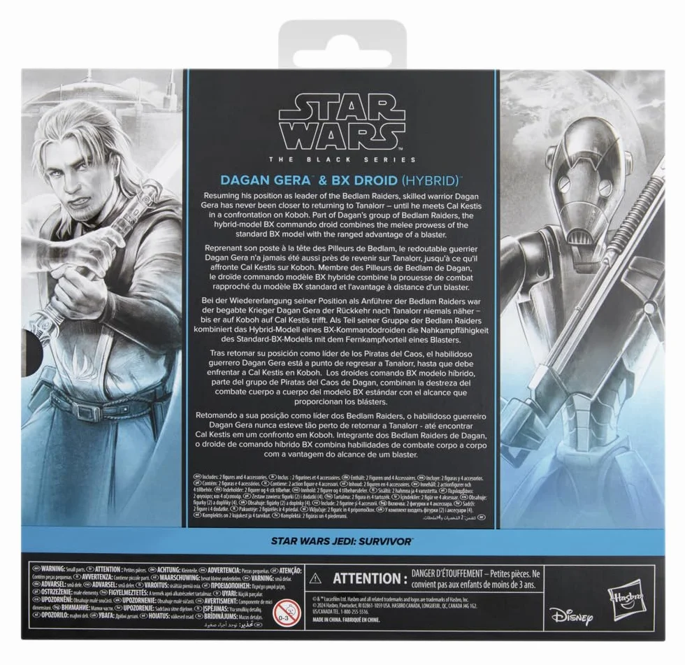 Star Wars The Black Series Dagan Gera & Bx Droid Hybrid 15 cm Pack Doble Figuras coleccionables