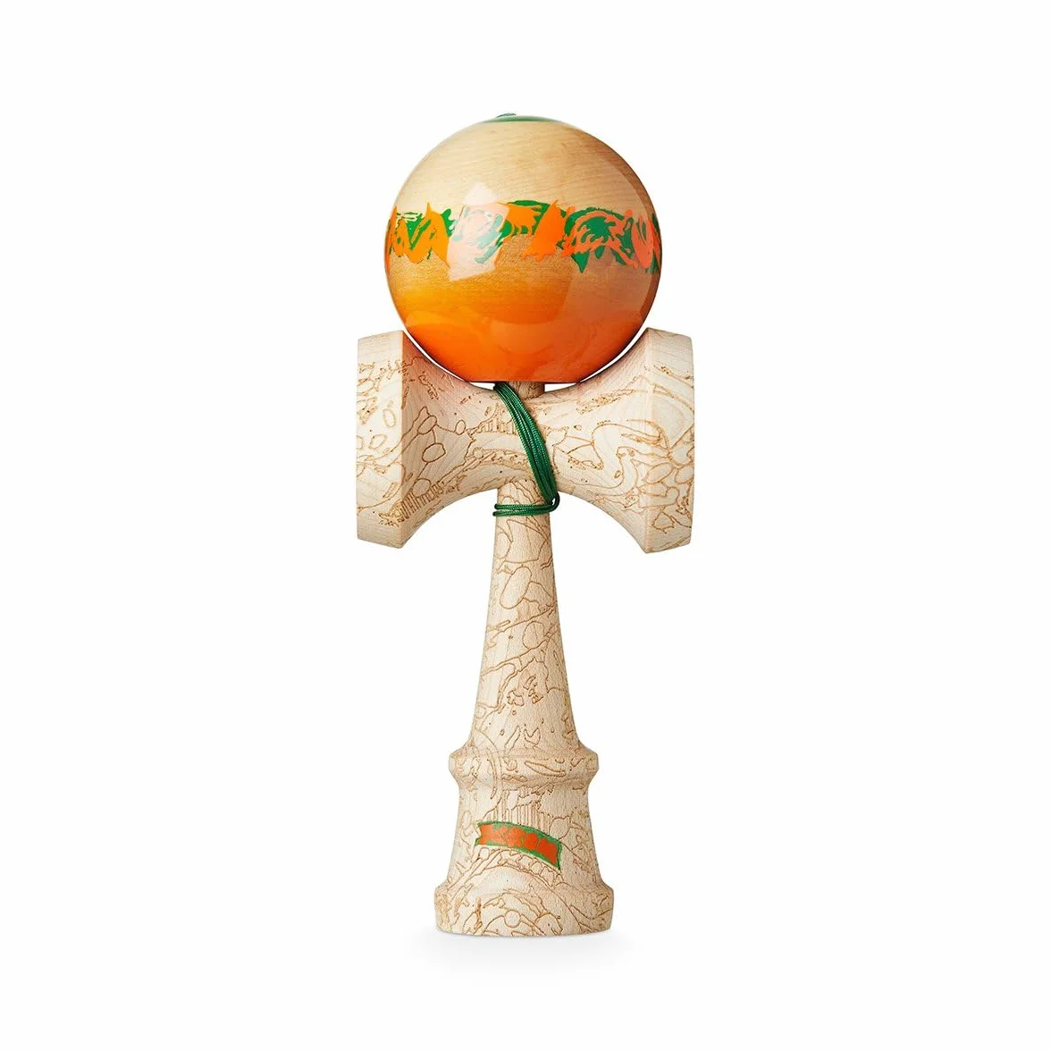 KROM Kendama Unity Equilibrium – de Madera de Arce para Principiantes y avanzados – Juego de Habilidad para Exteriores e Interiores – Juguete de Madera con Cuerda y Pelota – Kendama Skilltoy – Juego