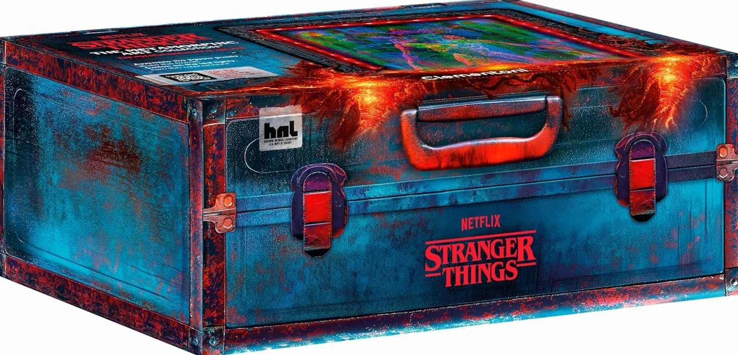 Clementoni - Puzzle Stranger Things - The DEMOGORGON'S Hunt, con luz LED: Rompecabezas de 520 Piezas, Escena Que Cambia de Color con Eleven contra Demogorgon