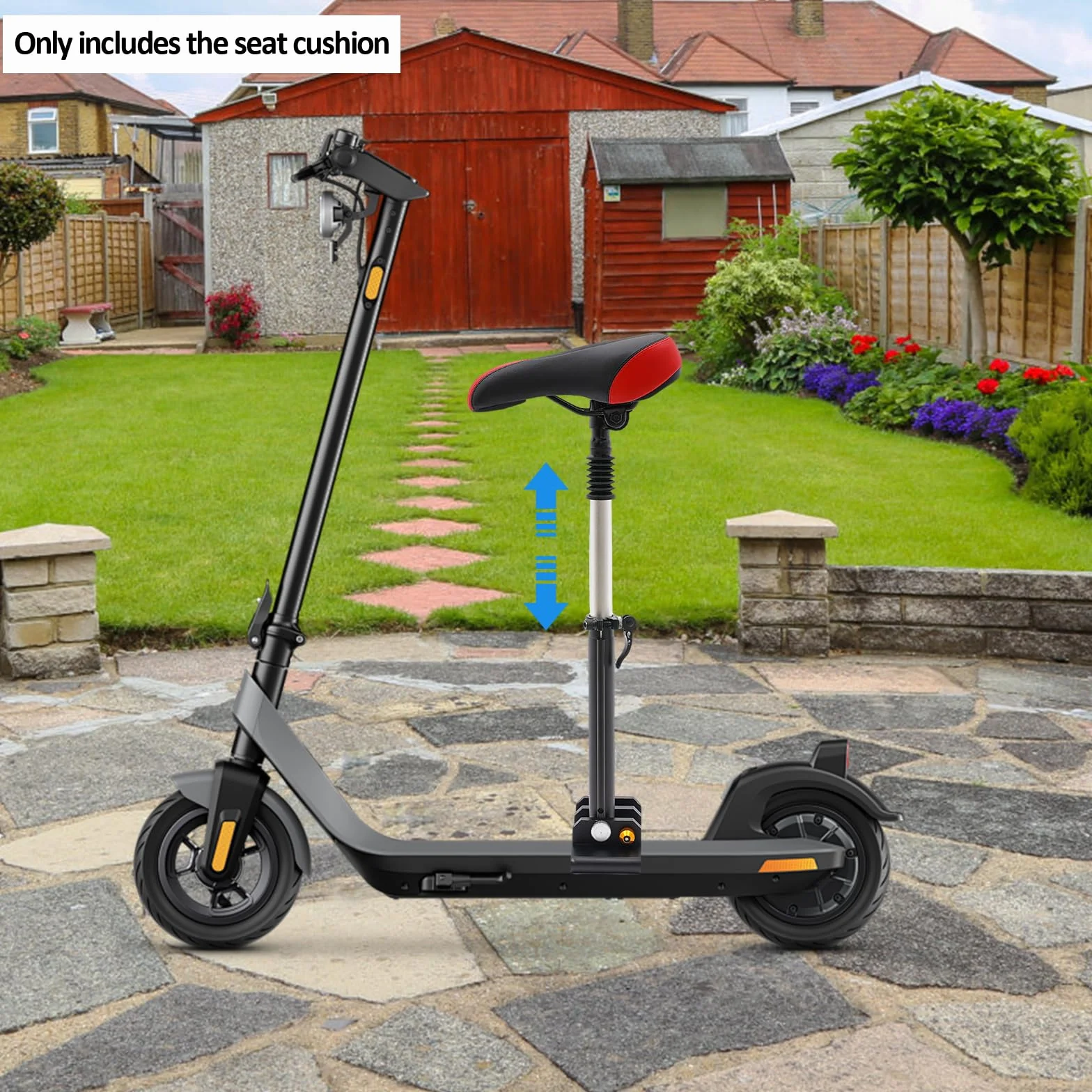 Sillín universal plegable para patinete eléctrico ajuste altura 40-60 cm transpirable poliuretano