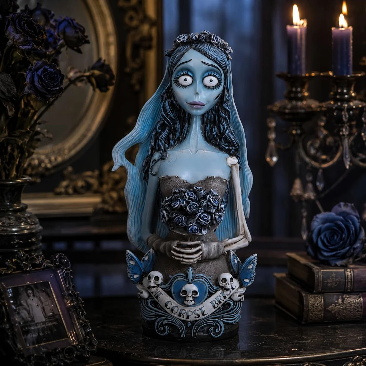 Nemesis Now Busto Emily de Novia cadáver con Licencia Oficial, Azul, 29,3 cm