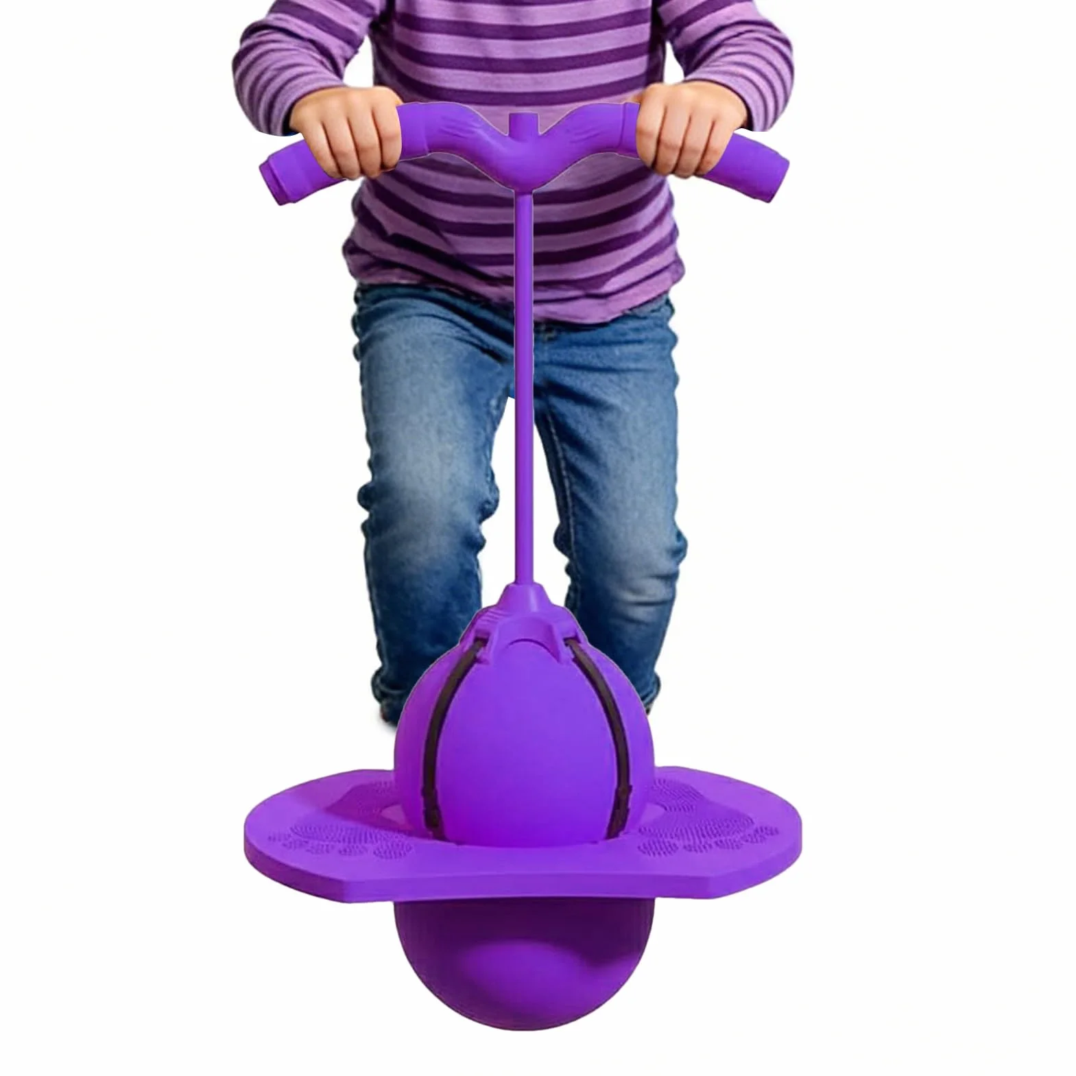 Balón hinchable con mango, pelota de salto de equilibrio, pelota de salto con bomba para niños y adultos, juguete divertido para equilibrio, entrenamiento de salto al aire libre y en