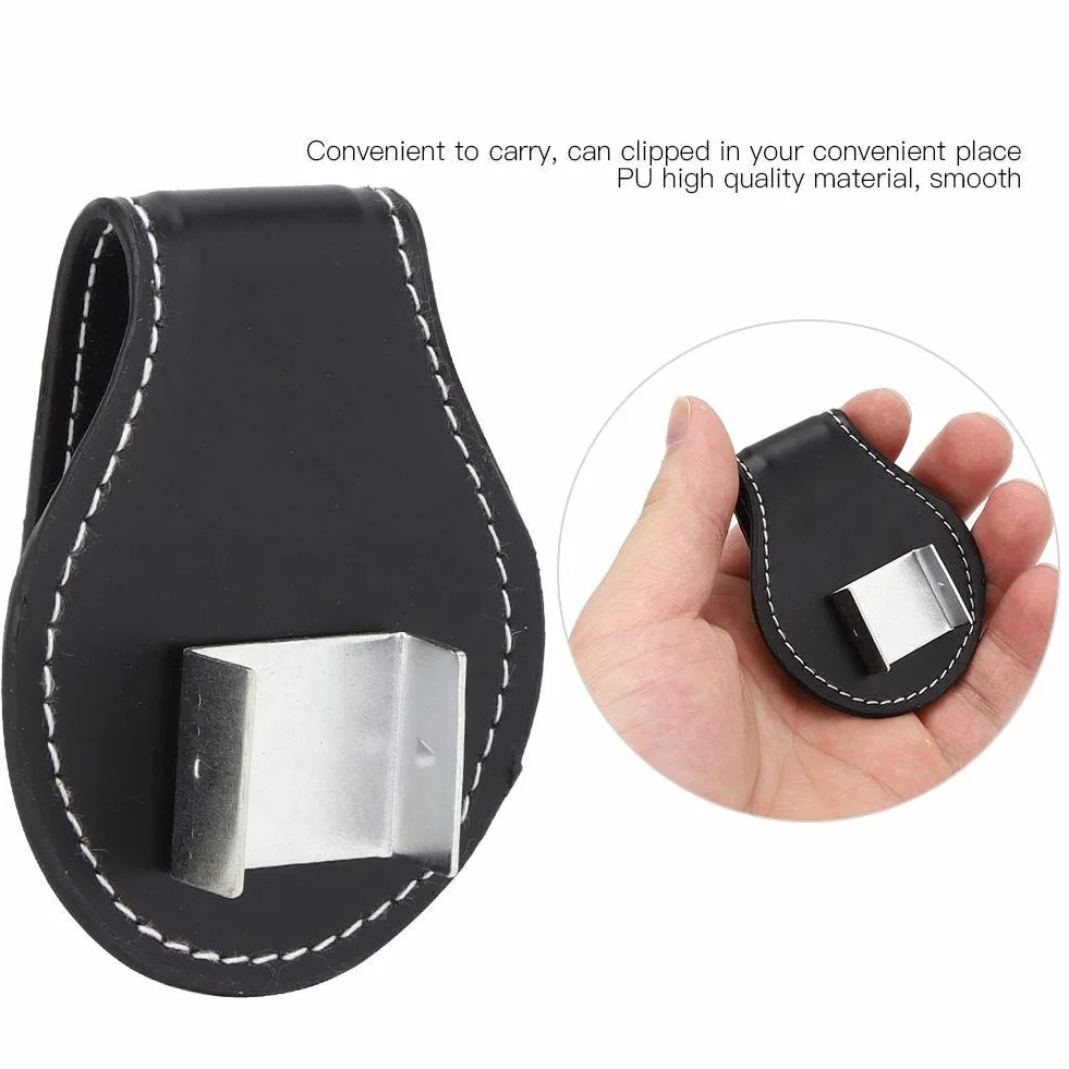 Alomejor Pool Cue Chalk Holder 4PCS Cue Chalk Case with Clip Billiard Accessory
