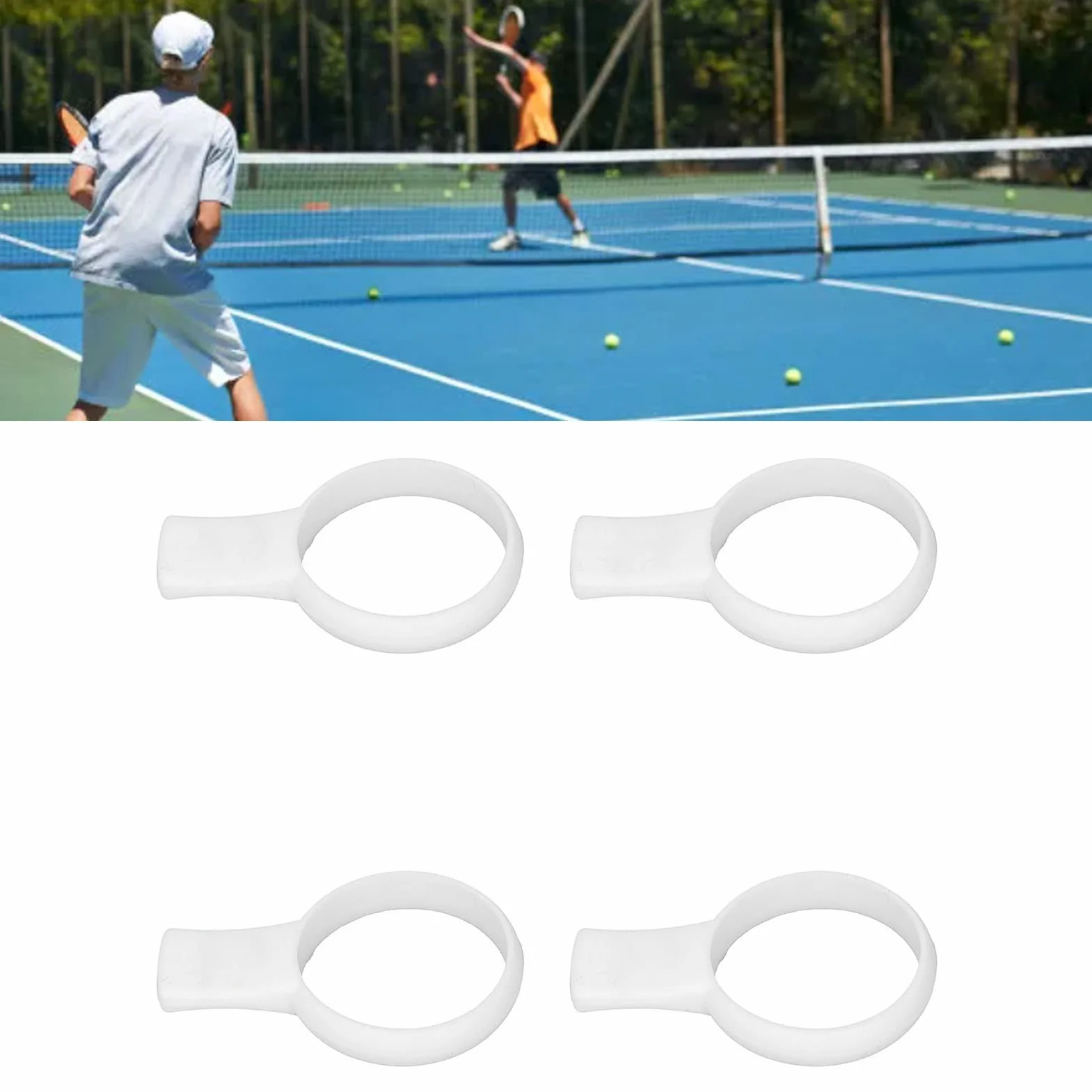Tennis Grip Trainer Aid Silicone Easy Grip Racket Trainer Tool