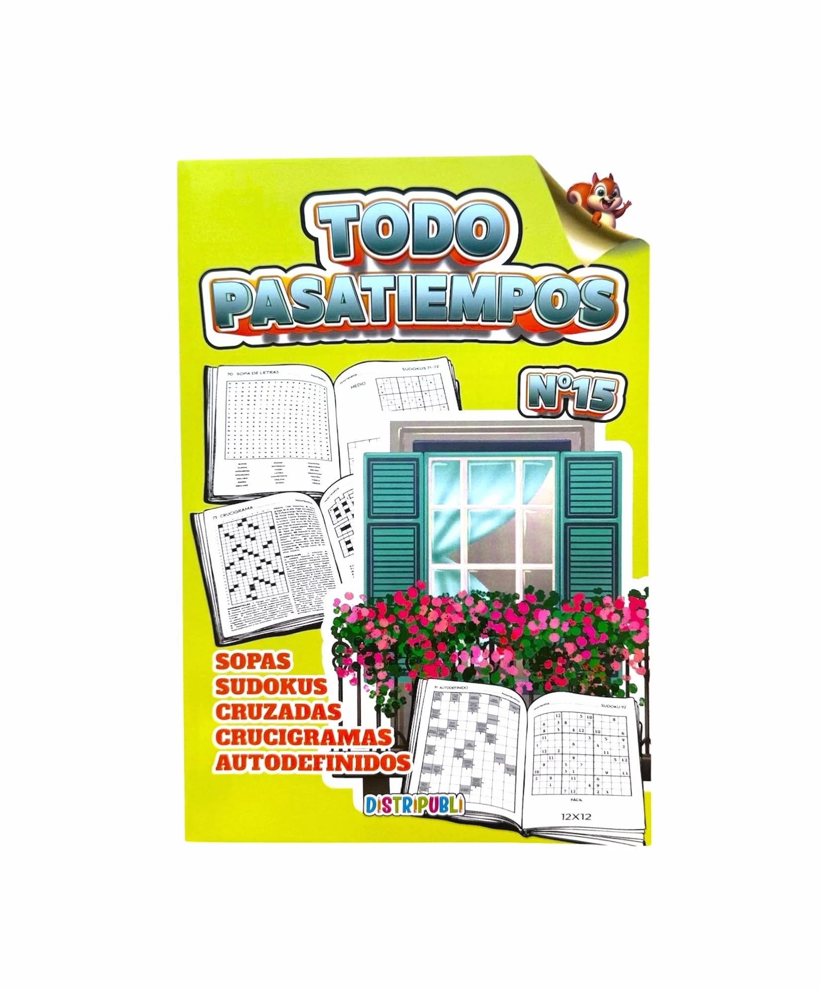 Sopas de Letras Sudokus Crucigramas para Adultos Pack 4 Unidades 344 Ejercicios