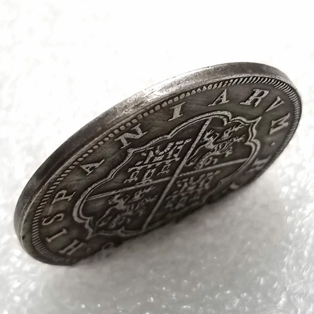 1618 Monedas históricas talladas a mano de España - Grandes monedas europeas de España - Moneda antigua conmemorativa sin circular + Bolsa KaiKBax - Es una moneda artesanal, experiencia futura