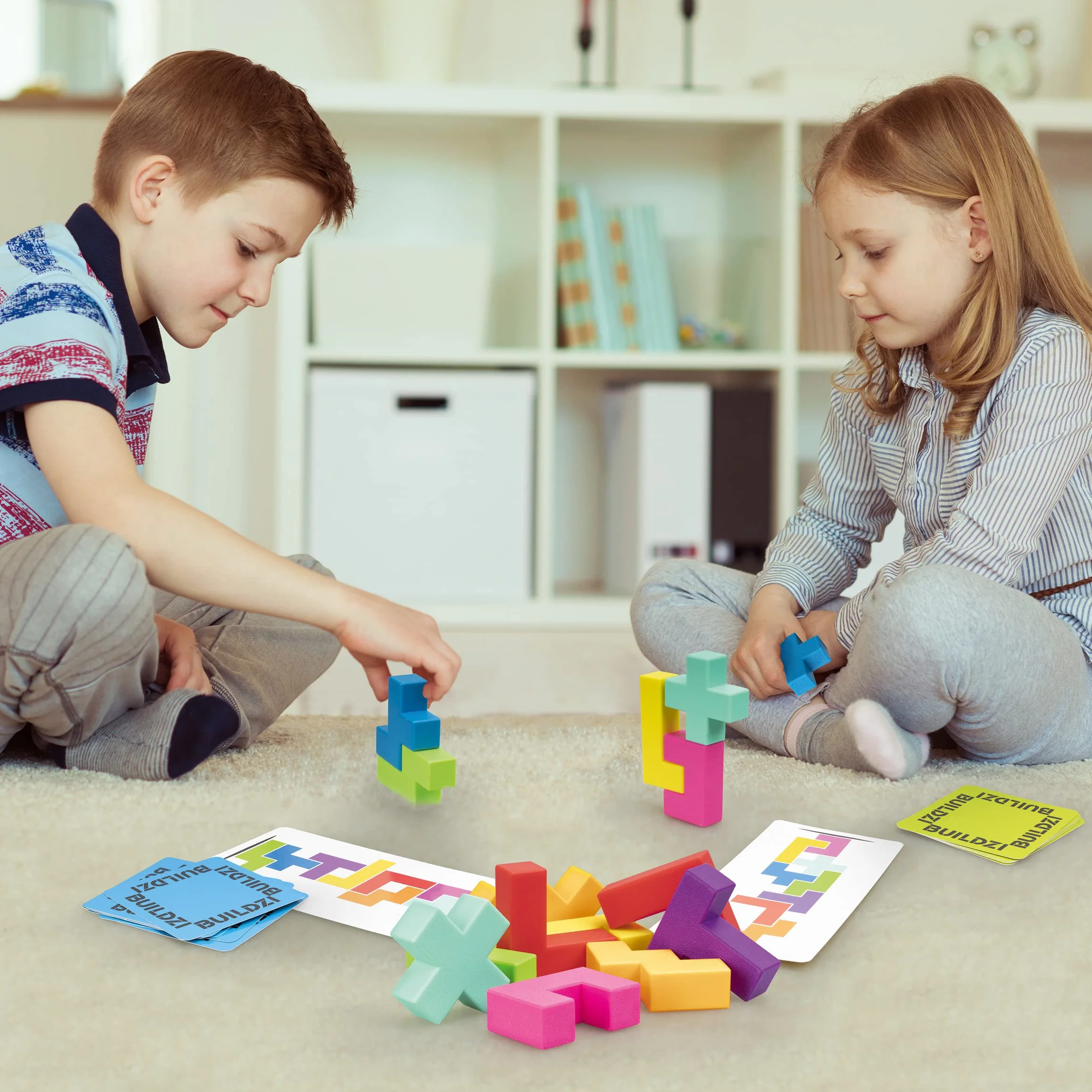 Ludilo - Buildzi | Rompecabezas Niños Y Rompecabezas Adultos | Juegos De Mesa Niños De 2 Jugadores | Juego De Mesa 6 Años O Más | Juegos 6 Años O Más | 7 Modos De Juego