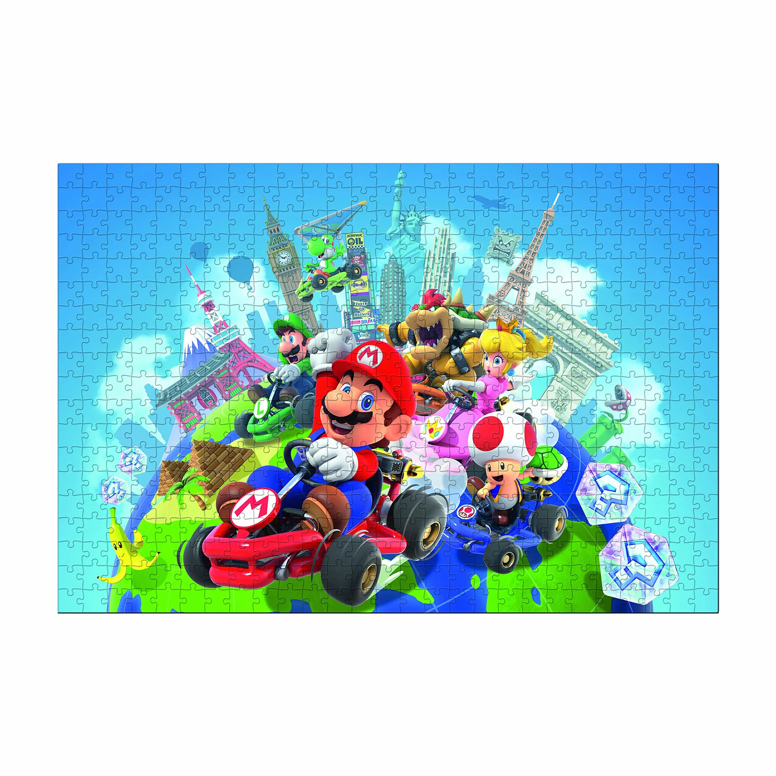 Top Trumps Rompecabezas Mario Kart Puzzle 500 Piezas - Juguetes para niños 10+ años y Todos los Fans de Las Aventuras, para Jugar Solo o en compañía, Incluye póster
