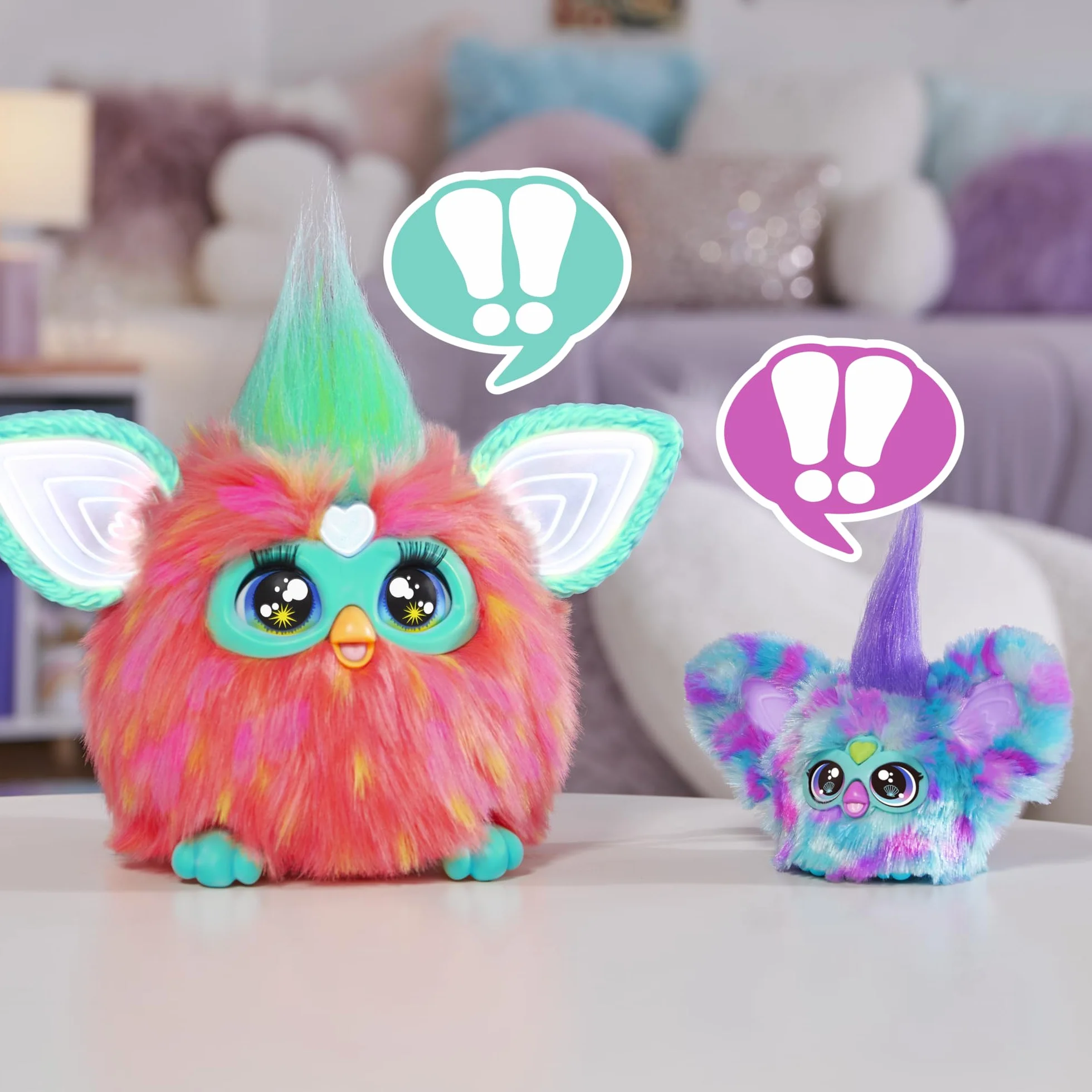 Hasbro Furby Furblets, MER-May, Peluche Electrónico, Tamaño Mini, Juguete para Niñas y Niños de 6 Años o Más, Pilas Incluidas, Coleccionable, Fantasía, Accesorios Resistentes, Muñeco para Regalo