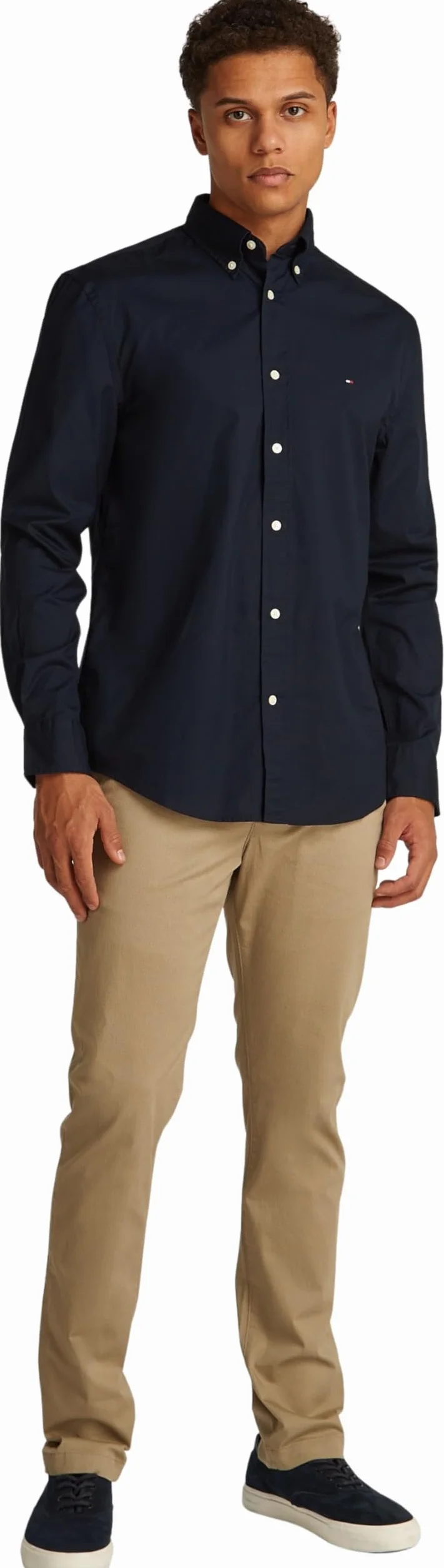 Tommy Hilfiger Camisa Hombre Flex Poplin Regular Fit