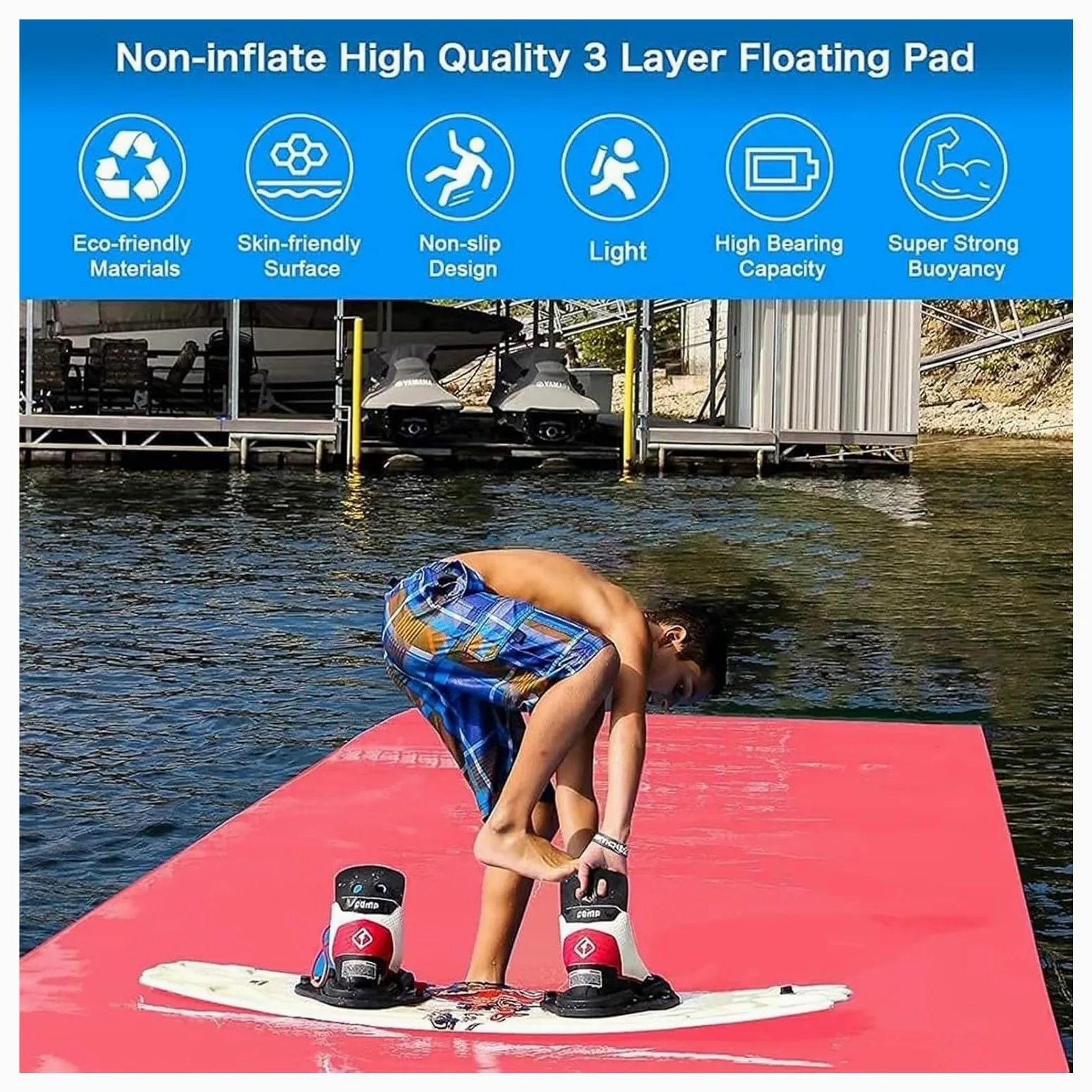 Colchoneta Flotante de Lirio, colchón acuático, for Relajarse y divertirse, for Playa, Lago Piscina
