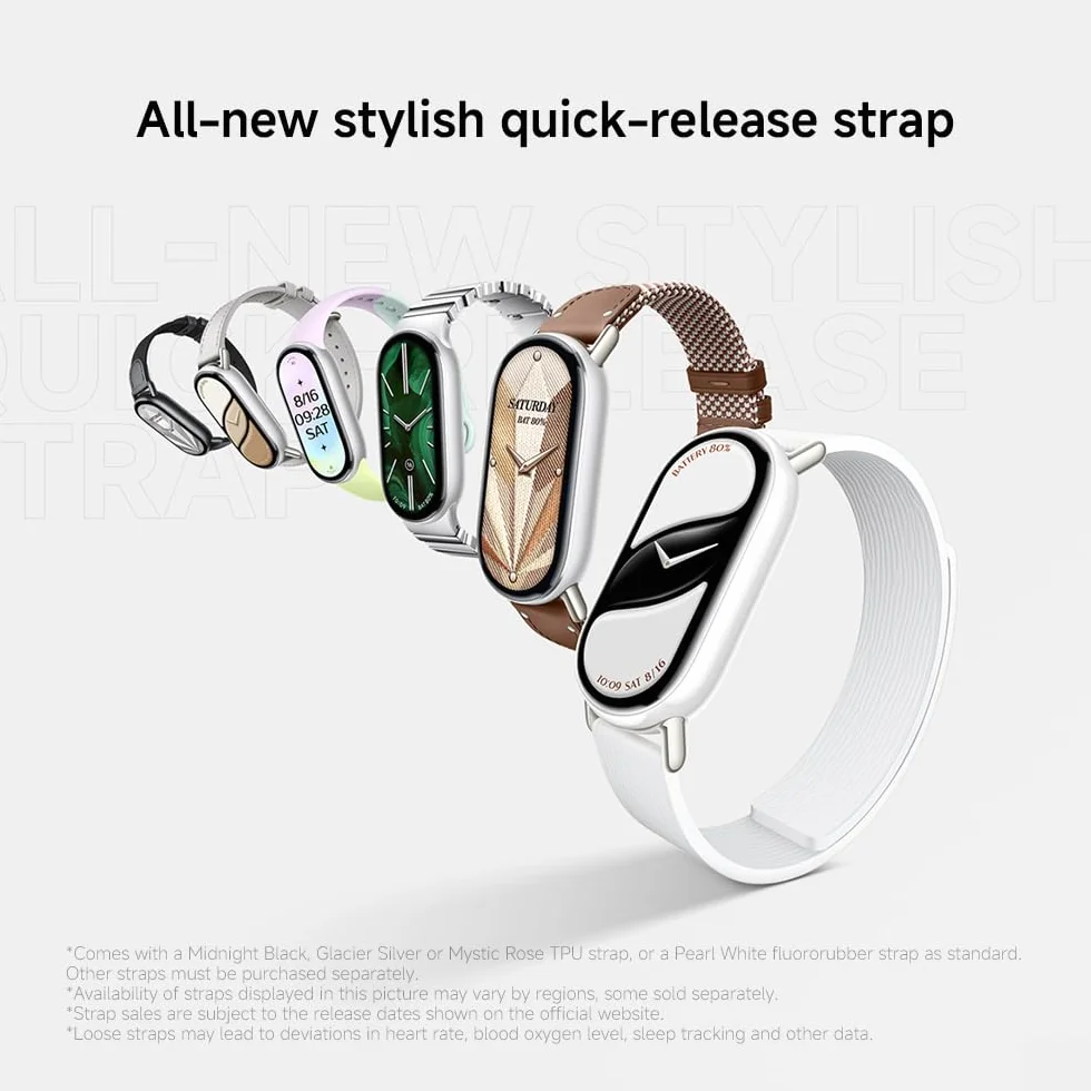 Xiaomi Smartband 10, Pantalla AMOLED 1,72", Carga rápida, 150+ Modos Deportivos, Monitorización Salud y Sueño, HyperOS 2.0, Impermeable 5ATM, Brújula