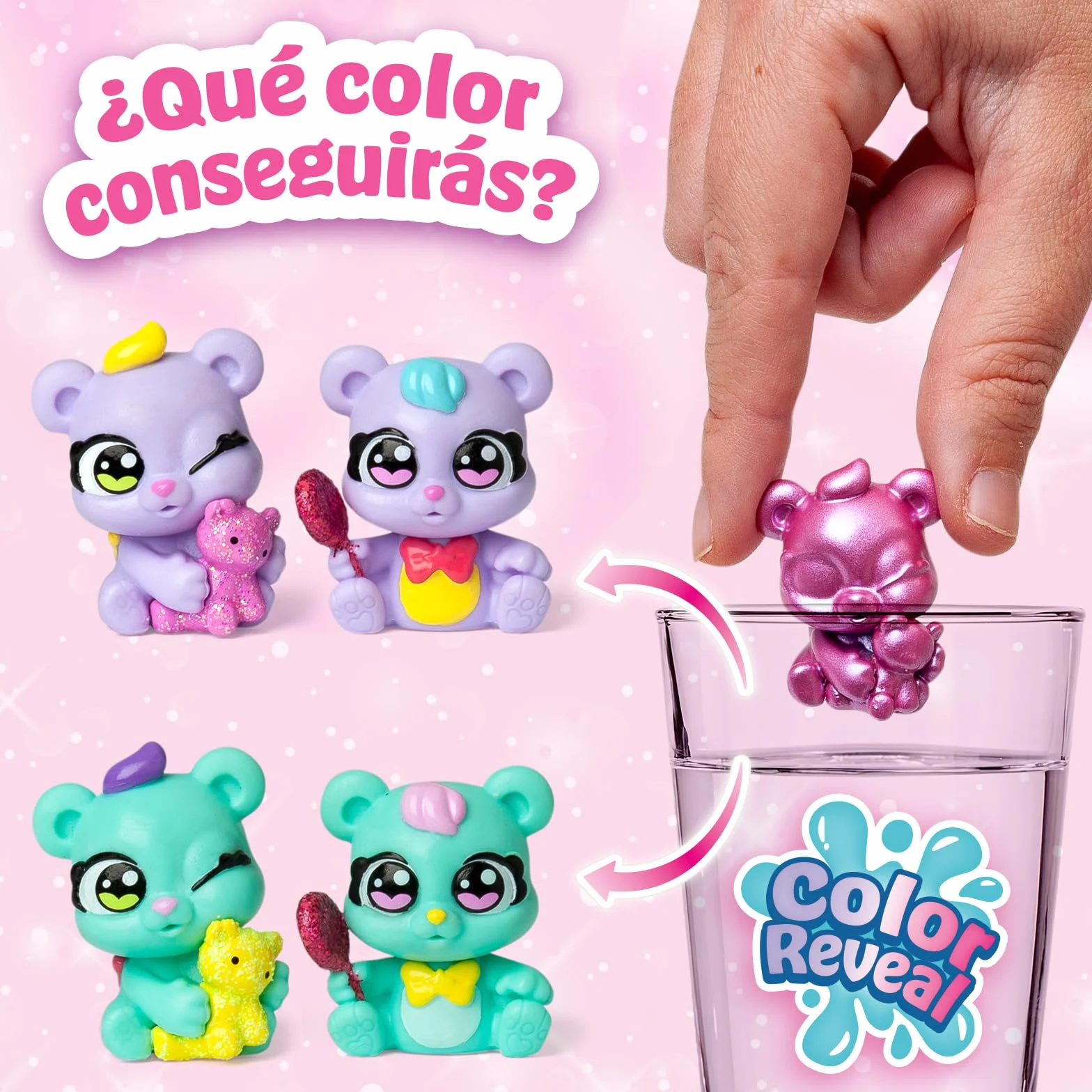 Smoothie Fun Park Bear Twins. Casita con Parque de Atracciones en Forma de Smoothie: Incluye 1 Smoothie, 2 Figuras exclusivas “Color Reveal” y 3 Accesorios