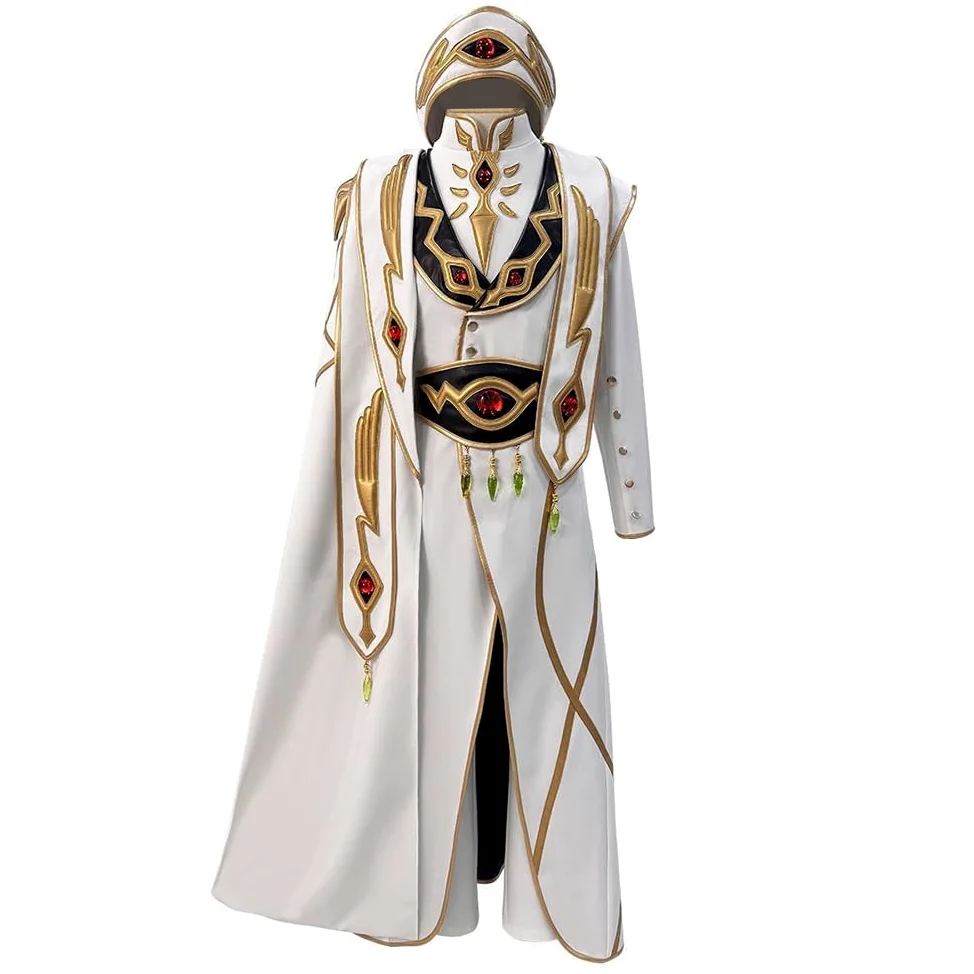 Zhongkaihua Lelouch - Disfraz de anime para cosplay, uniforme completo para hombre, disfraz de cómic con juego de rol, disfraz de carnaval y Halloween