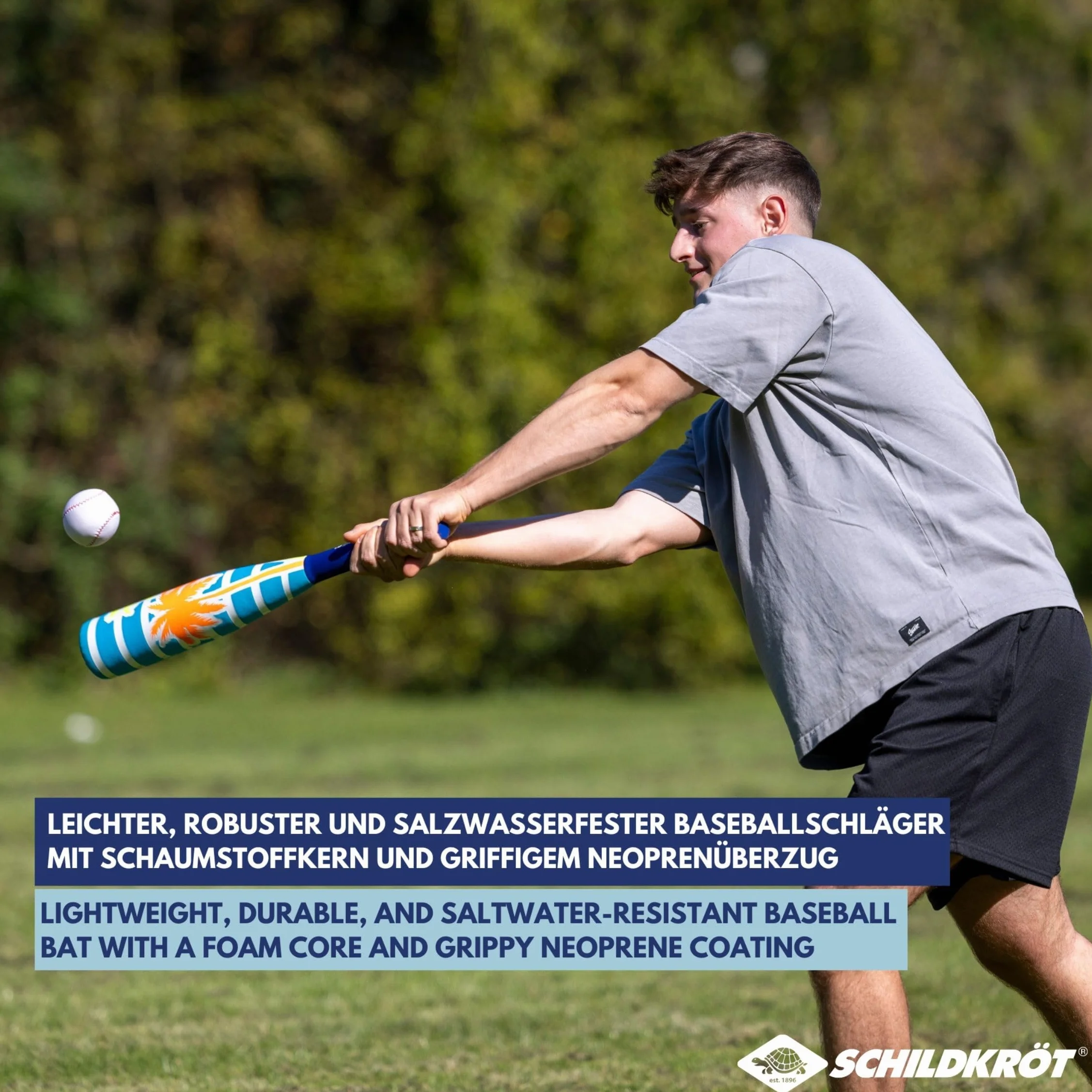 Schildkröt Juego de Béisbol de Neopreno, 1 Bate de Béisbol y 1 Pelota, 970159