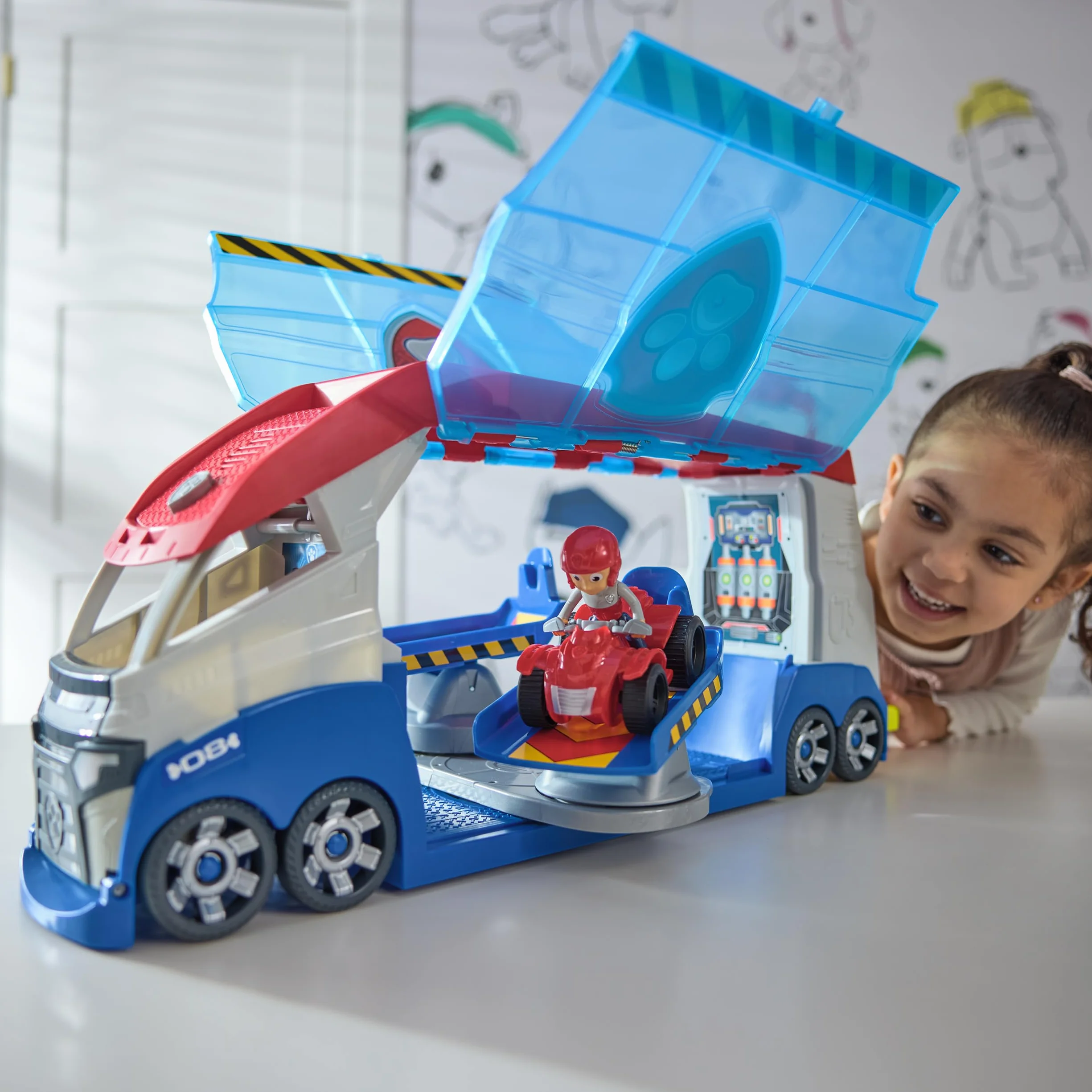 Paw Patrol Patrulla Canina Pack Coche Patroller Transformable con Figura Ryder y Coche Todoterreno Juguetes para Niños 3 años +
