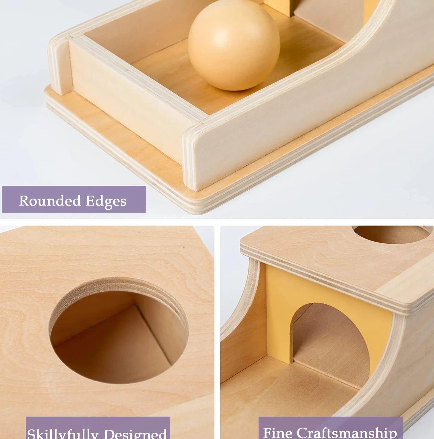 YAANI Caja de permanencia de objetos y juguetes para bebés de 6 a 12 meses, juguetes Montessori para niños de 1 año, juguetes sensoriales y para niños, regalos para bebés
