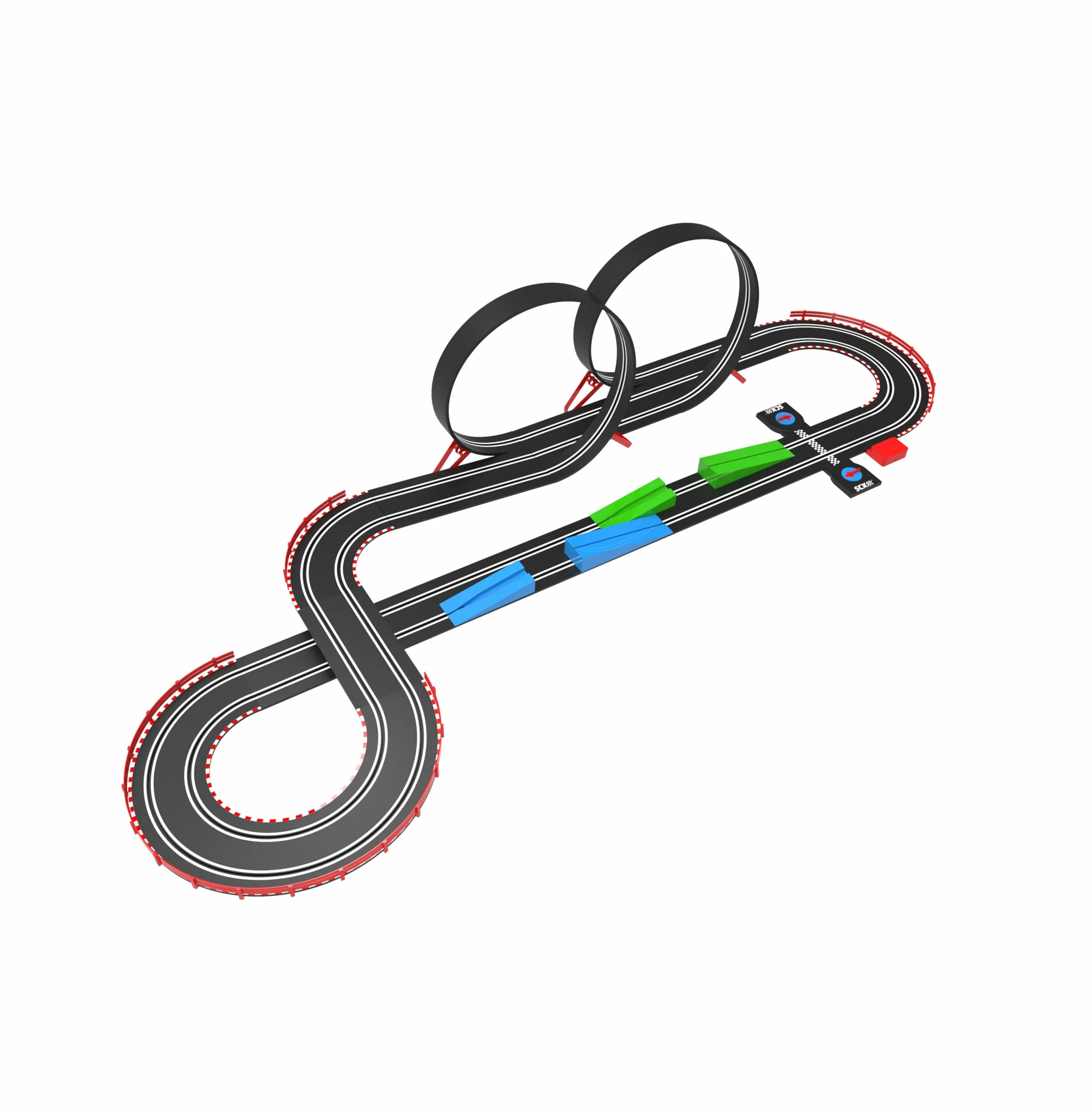 SCALEXTRIC - Circuito Compact - Pista de Carreras Completa - 2 Coches Incluidos - Escala 1:43 (Circuito Compact Speed Race)