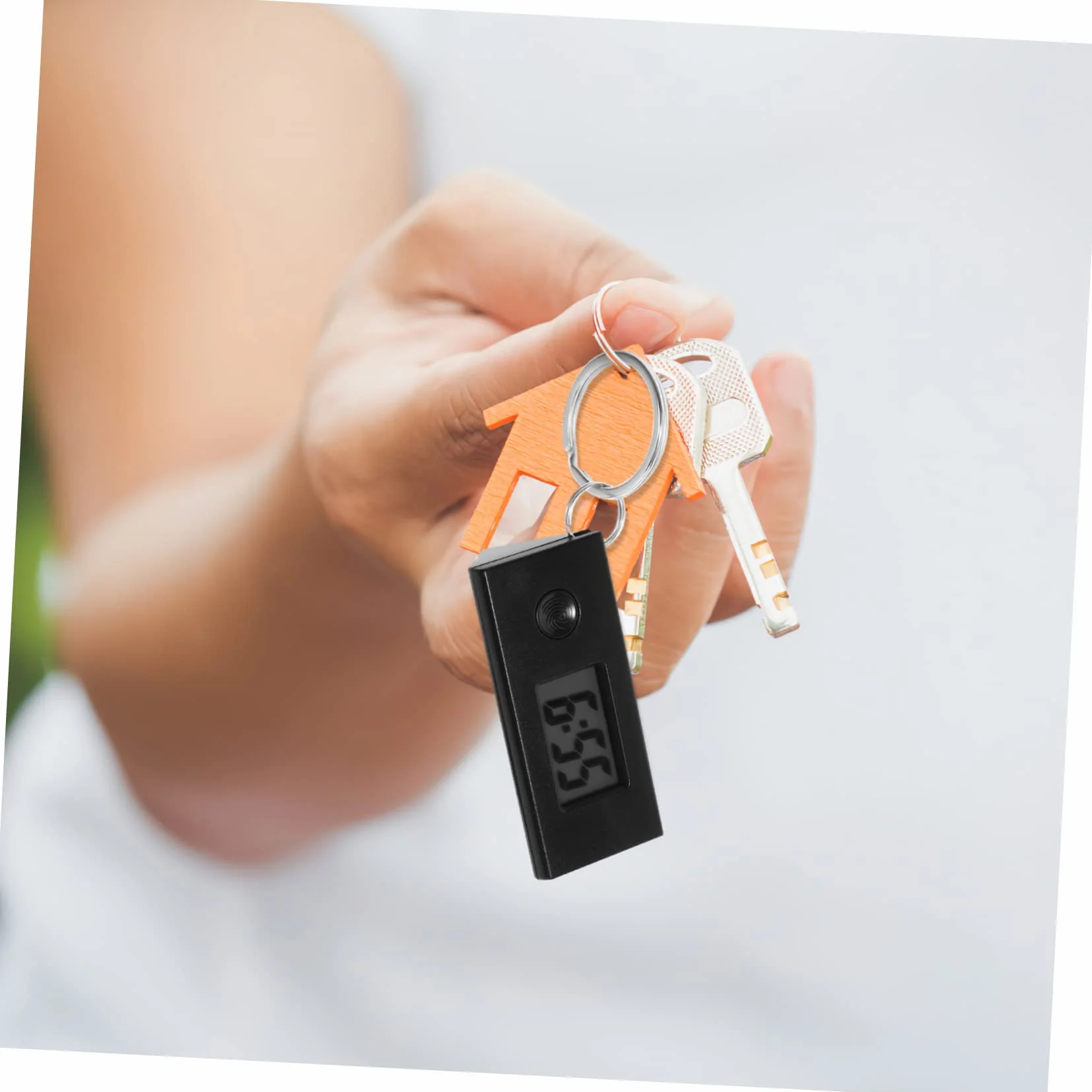 LIFKOME Reloj de Bolsillo Digital Llavero, Plástico ABS, Portátil para Exámenes Médicos