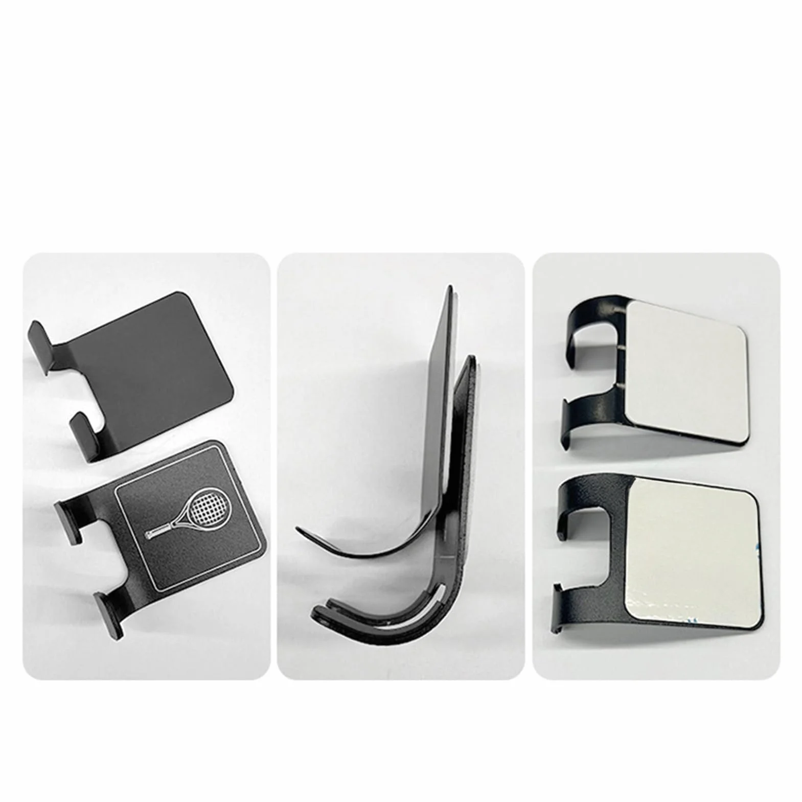 Soportes de raqueta de tenis resistentes para montaje en pared, soporte vertical ahorro espacio