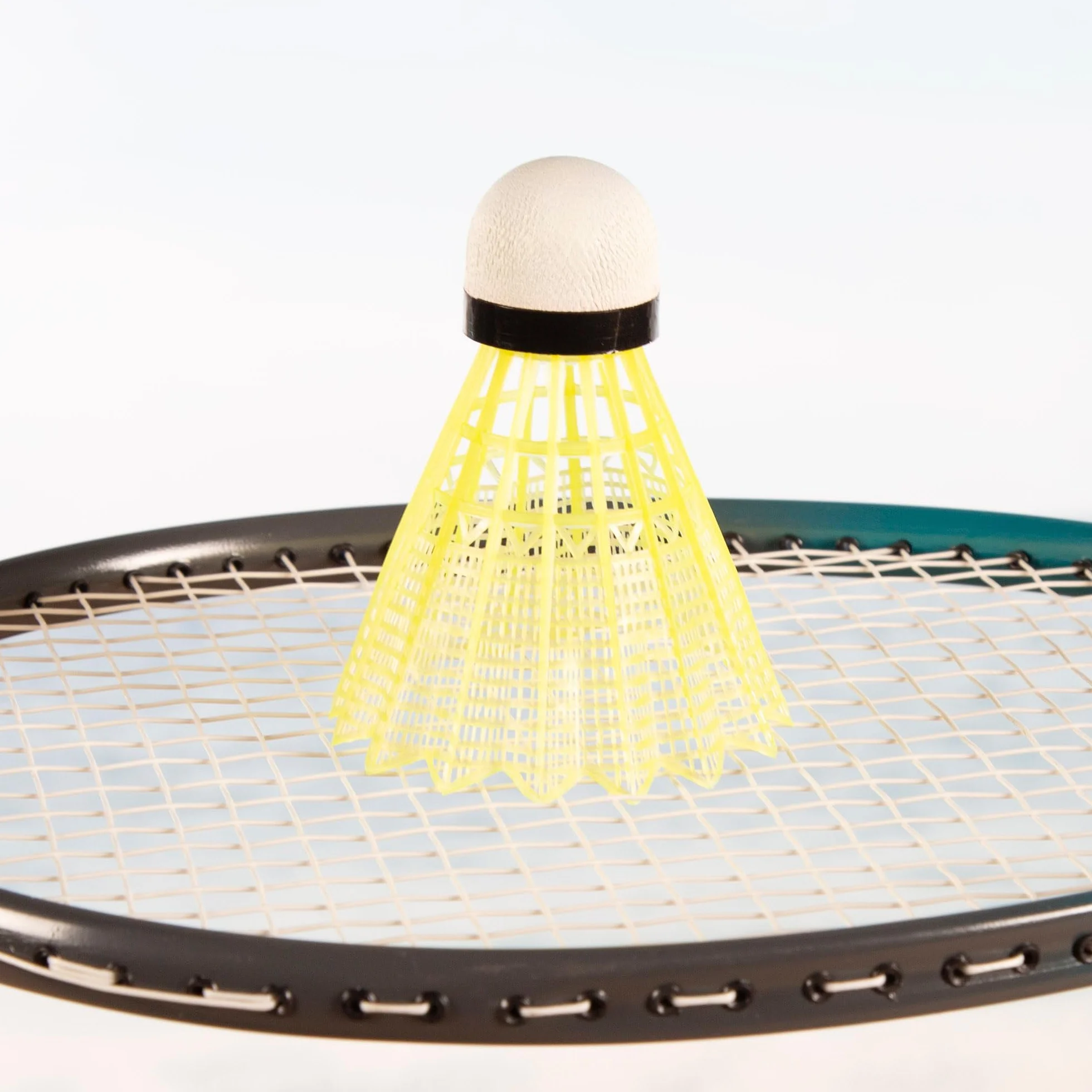 Red Bádminton Portátil 295x160 cm Azul Negro 2 Raquetas 2 Volantes Patas Extensibles Maletín Transporte