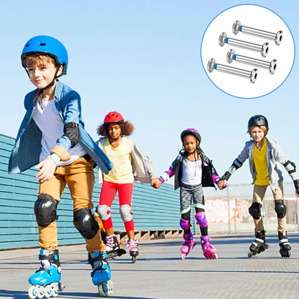 Tornillos para Ruedas de Patines en Línea de Hierro 12 uds con 2 Llaves Accesorios Recambios