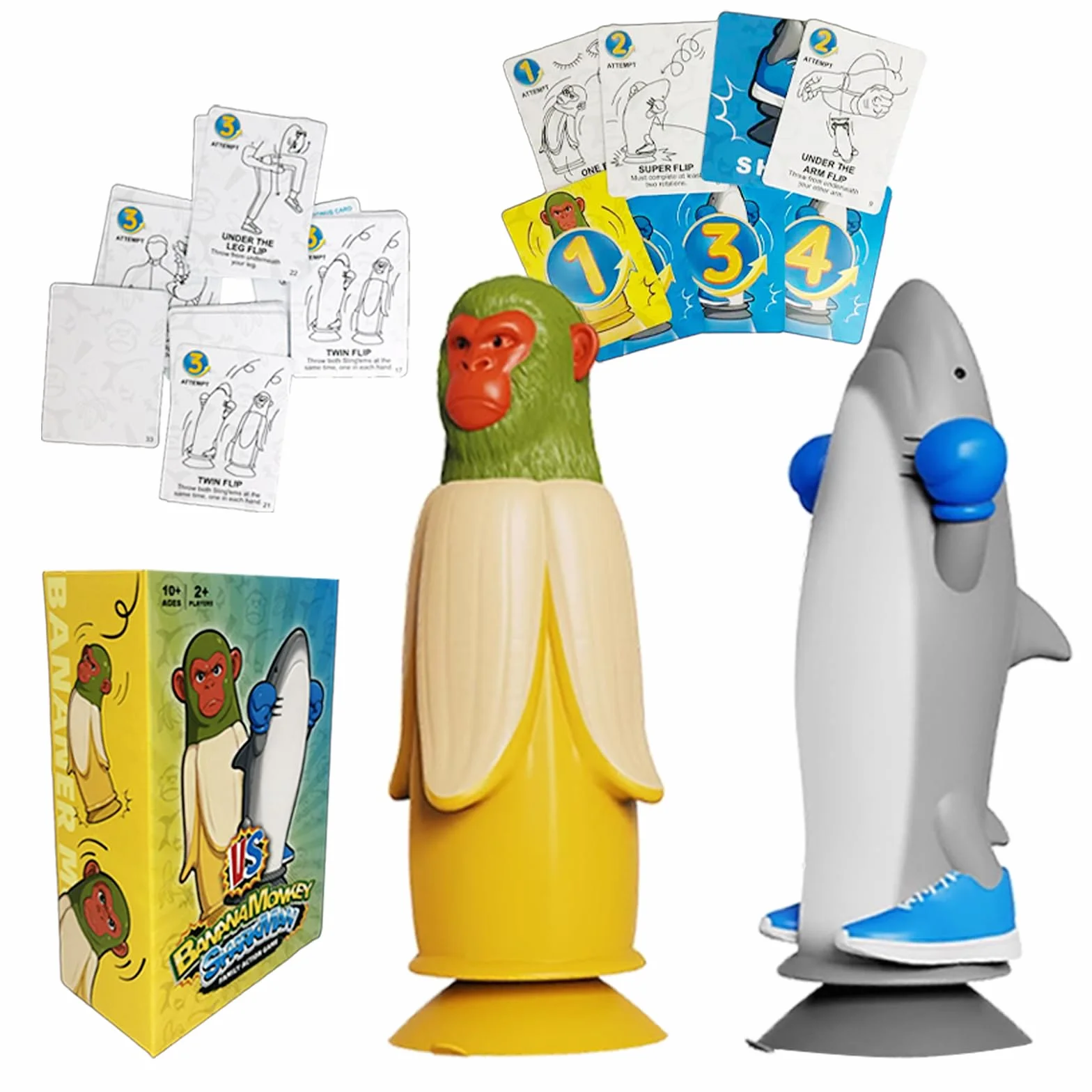 Juego de Desafío Flip, Italian Brainrot, Tralalero Tralala VS Chimpanzini Bananini, Juegos de Mesa Familiar, Juego de Fiesta de Desafíos para Adultos, Desafío Flip