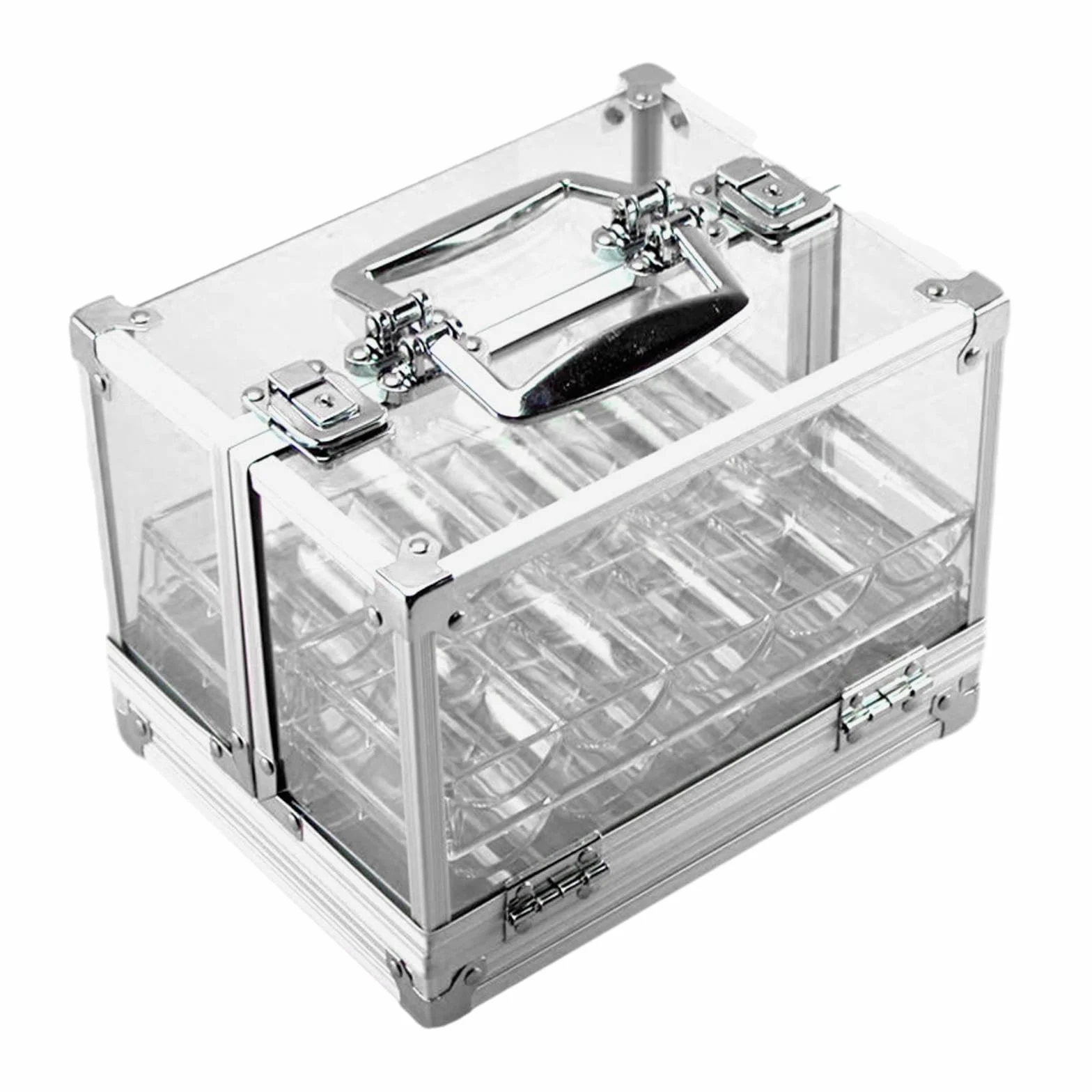 kowaku Caja de Chips de Acrílico con Soporte para 600 Chips para Fiestas Familiares