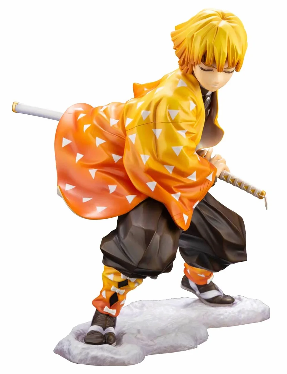 Estatua Zenitsu Agatsuma 17 cm. Demon Slayer: Kimetsu no Yaiba. Kotobukiya. ARTFXJ. 1:8