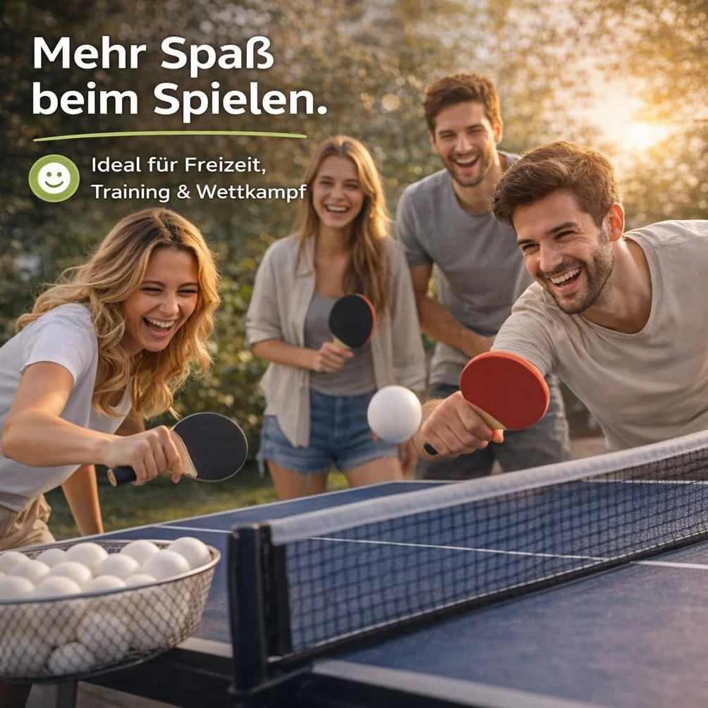 Pelotas de Ping-Pong TK Gruppe Timo Klingler 40 mm Blancas para Tenis de Mesa