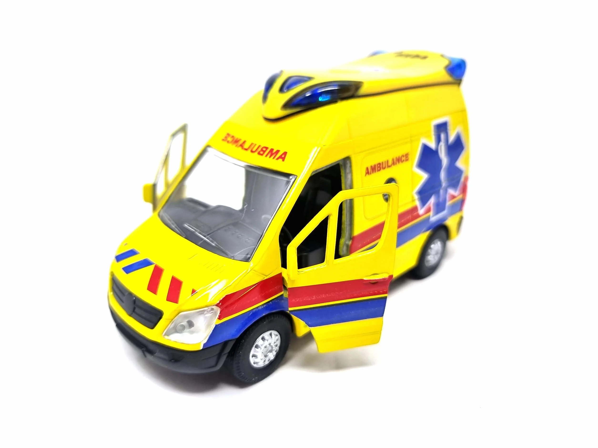 PLAYJOCS GT-8174 Ambulance.Vehículo metálico, Juguete para niños y coleccionistas.