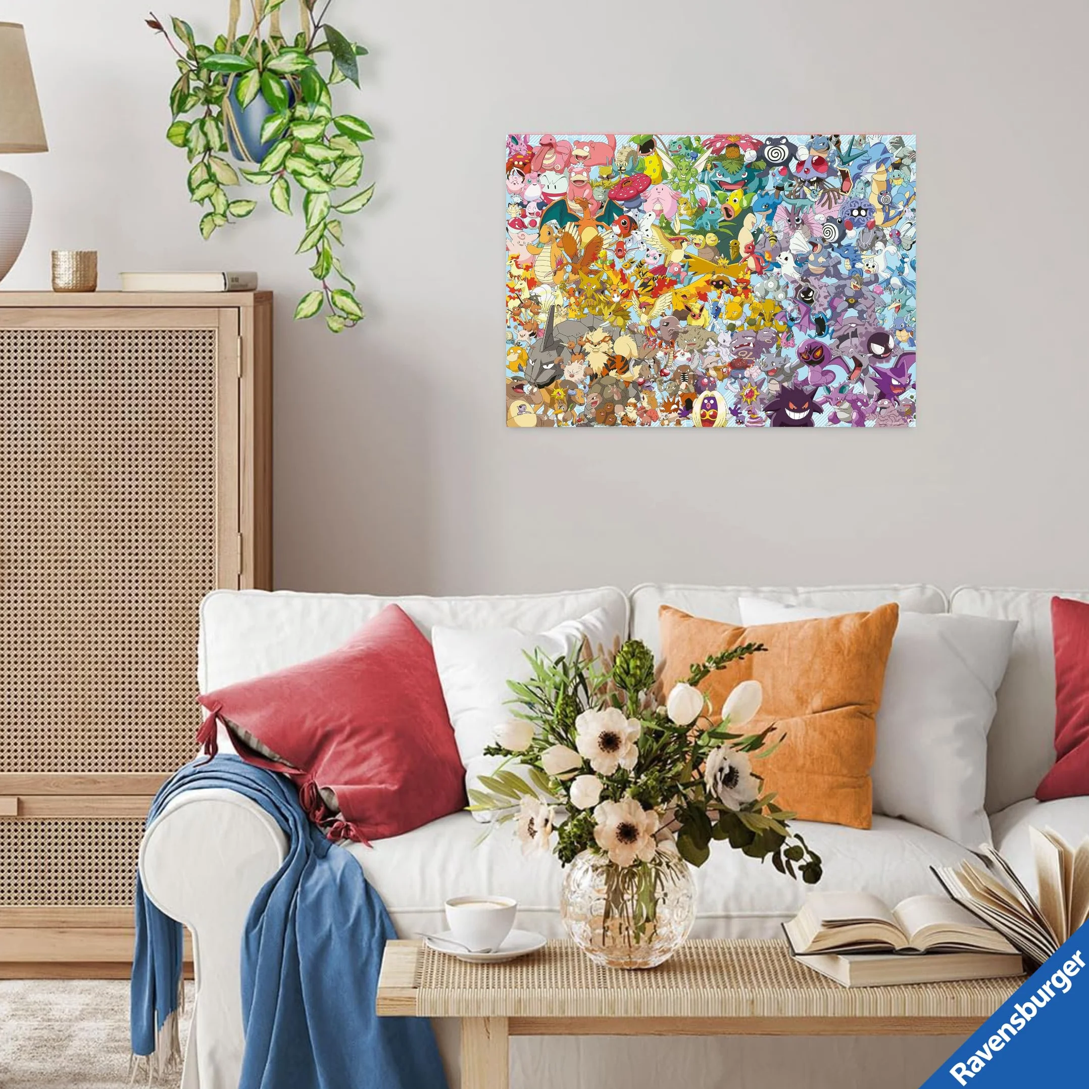 Ravensburger Puzzle Pokemon Challenge 1000 Piezas 70x50 Cm Rompecabezas Adultos