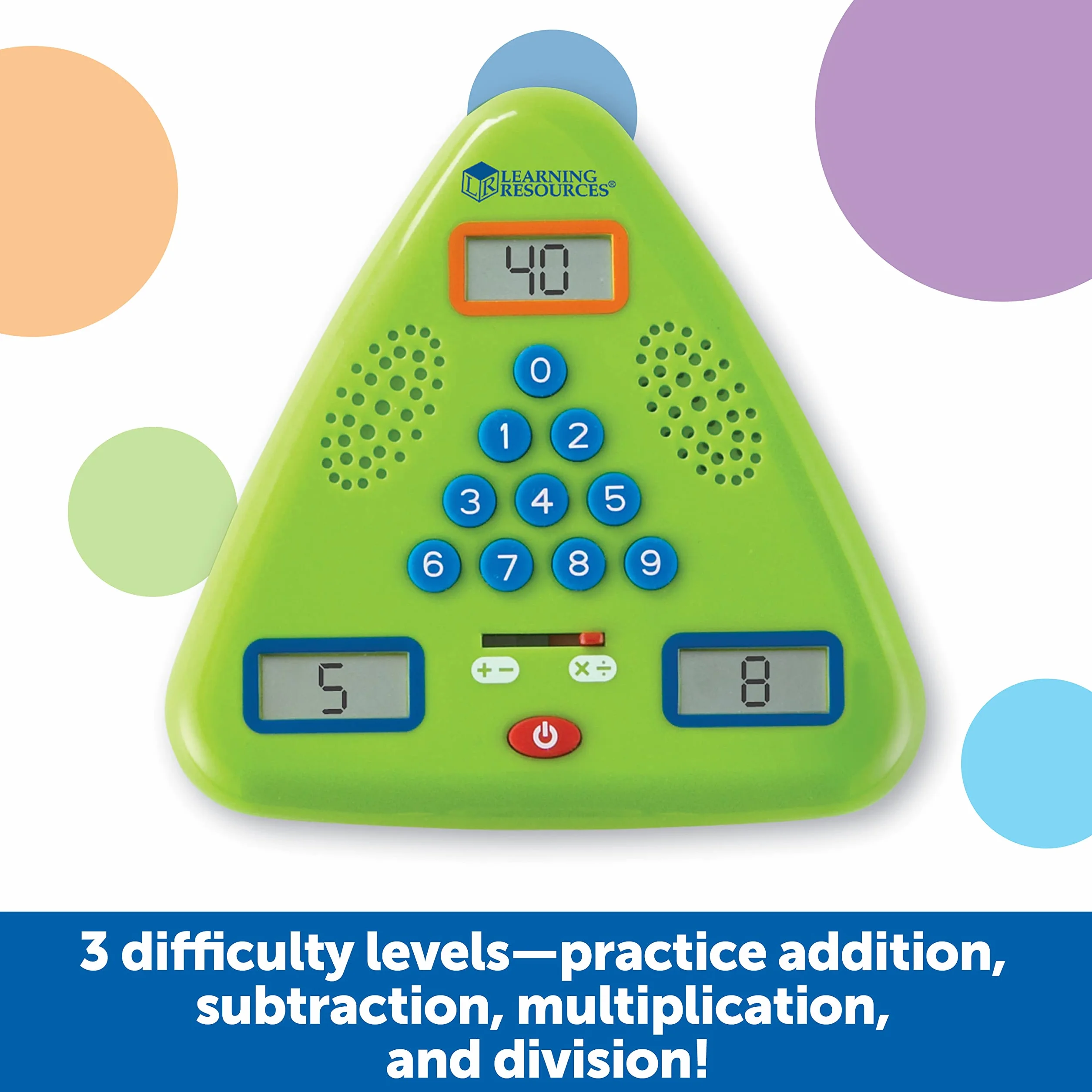 Learning Resources Minute Math, 6–10 Años, Juego Electrónico de Matemáticas, Mejora el Cálculo Mental con Desafíos Flash