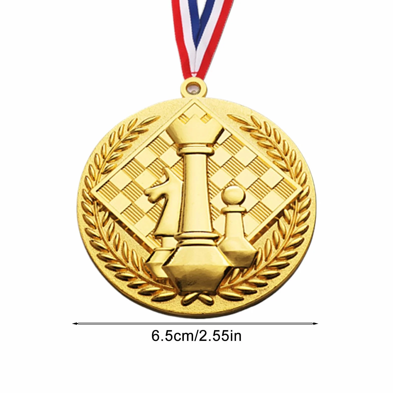 Medallas de ajedrez en relieve de oro para niños premios trofeo regalo