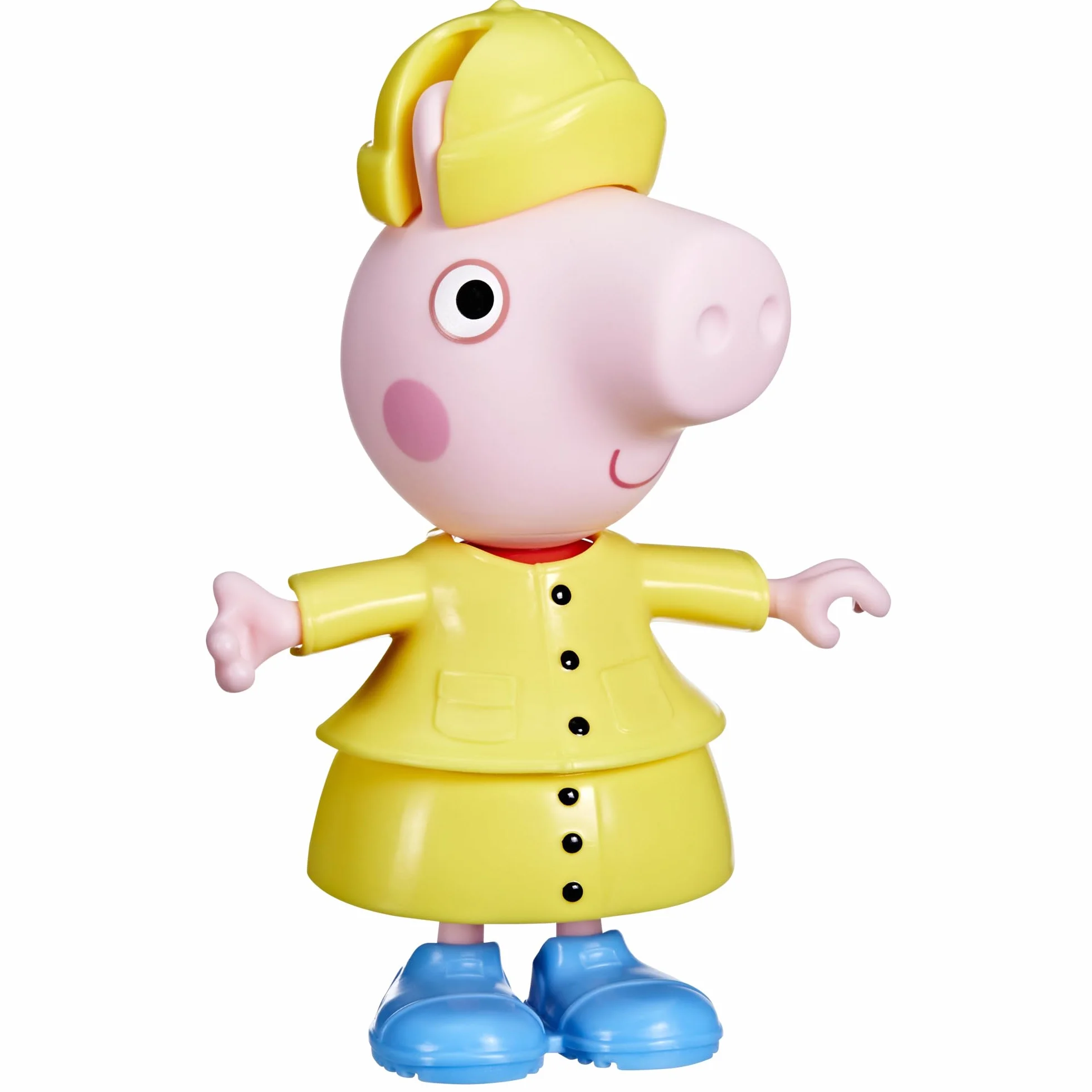 Hasbro Peppa Pig, Estilos Divertidos en Días de Lluvia, Muñecas para Niñas y Niños de 3 Años, Juguete con Accesorios, Traje de Color Amarillo, Inventar Historias, Reyes Magos