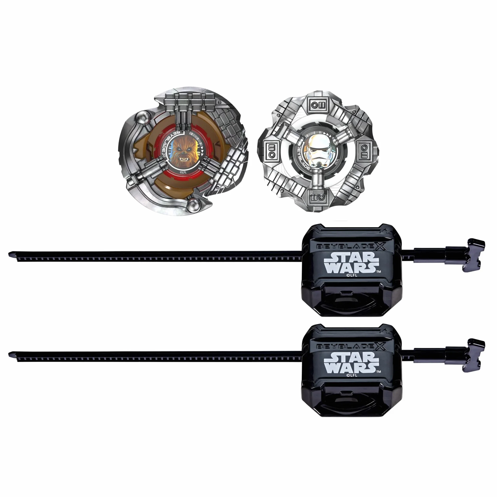 Beyblade X Star Wars Chewbacca 4-80LF vs Stormtrooper 5-70B