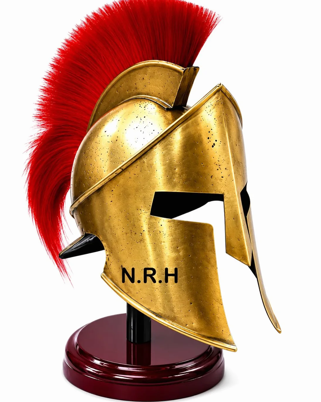 Nautical Replica Hub 300 King Leonidas - Casco de armadura (espartano), color rojo
