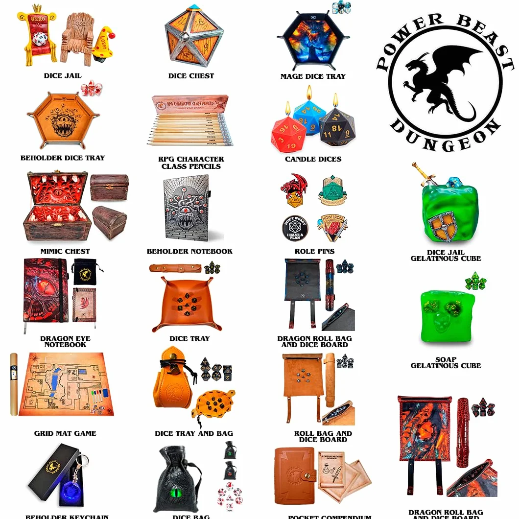 Dungeon Grid Game Mat + Rotuladores y Borrador + Cofres, Mapa Juego rol, D&D, Tablero rol y Juegos de Mesa, Dungeons and Dragons, DND, RPG, Juegos de rol.