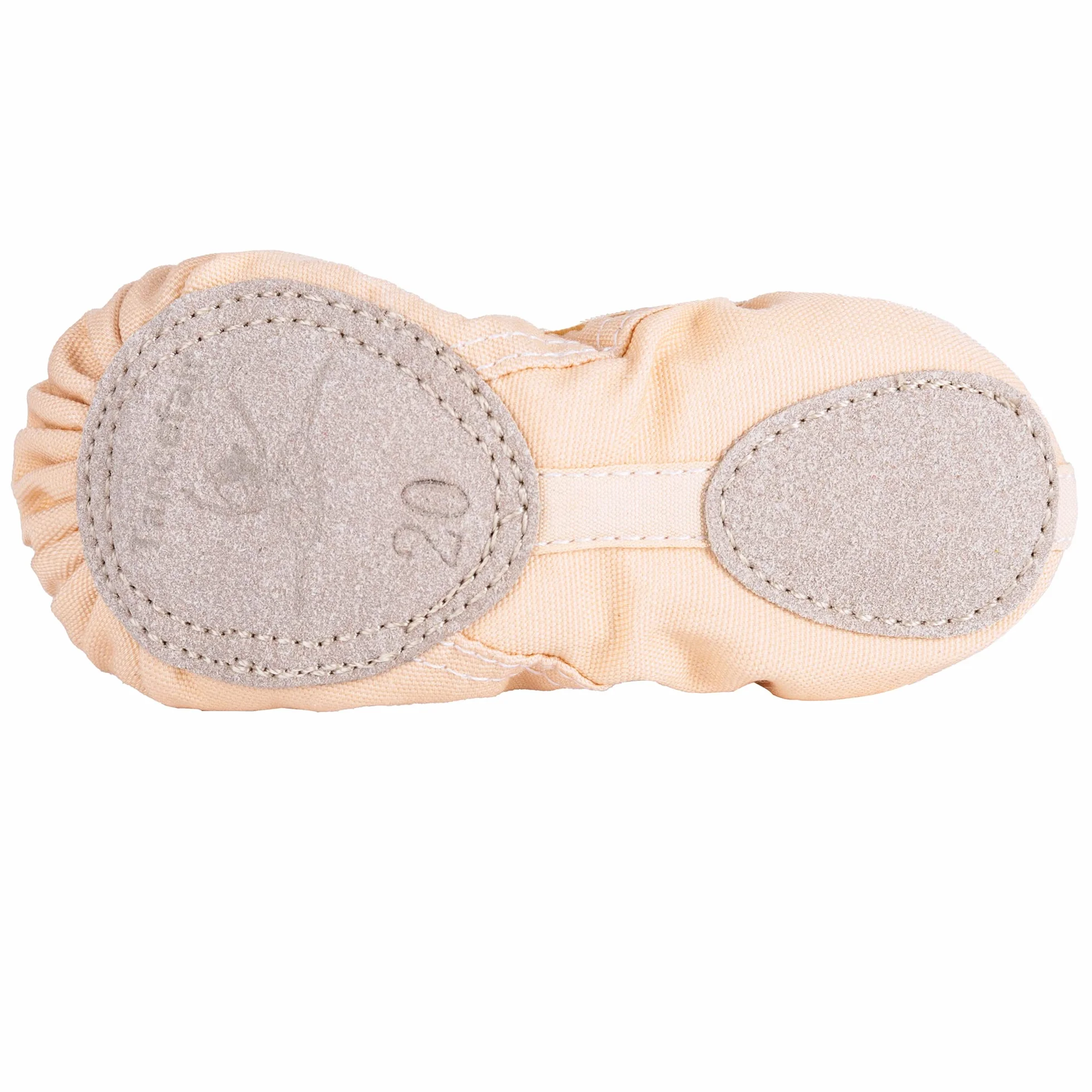 Zapatos de Ballet para Niñas de Lona con Suela de Cuero Dividida