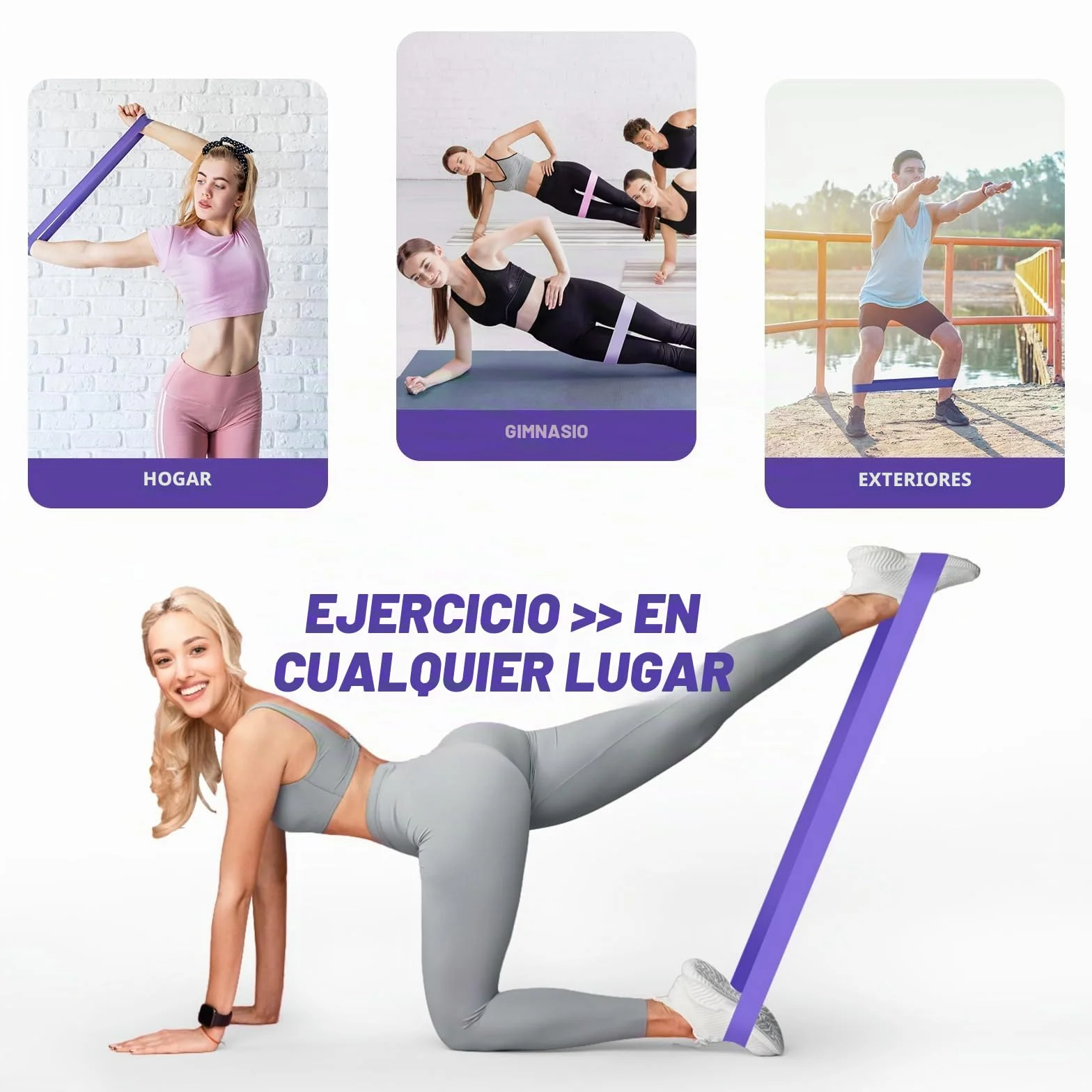 Fokky Bandas Elasticas Musculacion Set of 5, Cintas Elasticas Skin-Friendly Gomas con Bolsa Almacenamiento para Piernas, Gluteos, Brazos, Yoga
