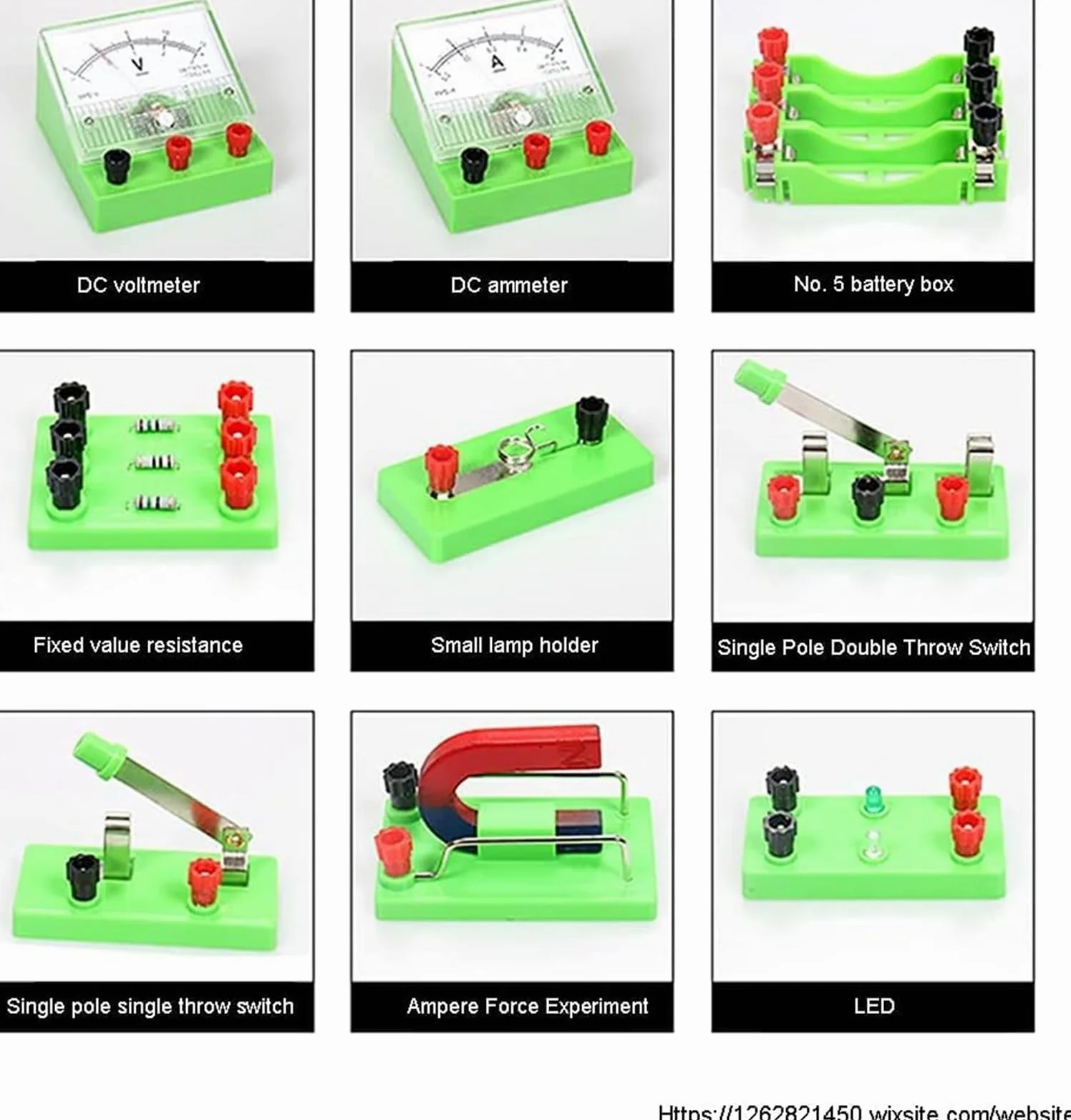 Kit Completo para Experimentos con Circuitos Electromagnéticos, Conjunto Completo De Equipos para Laboratorio De Física Y Electricidad.