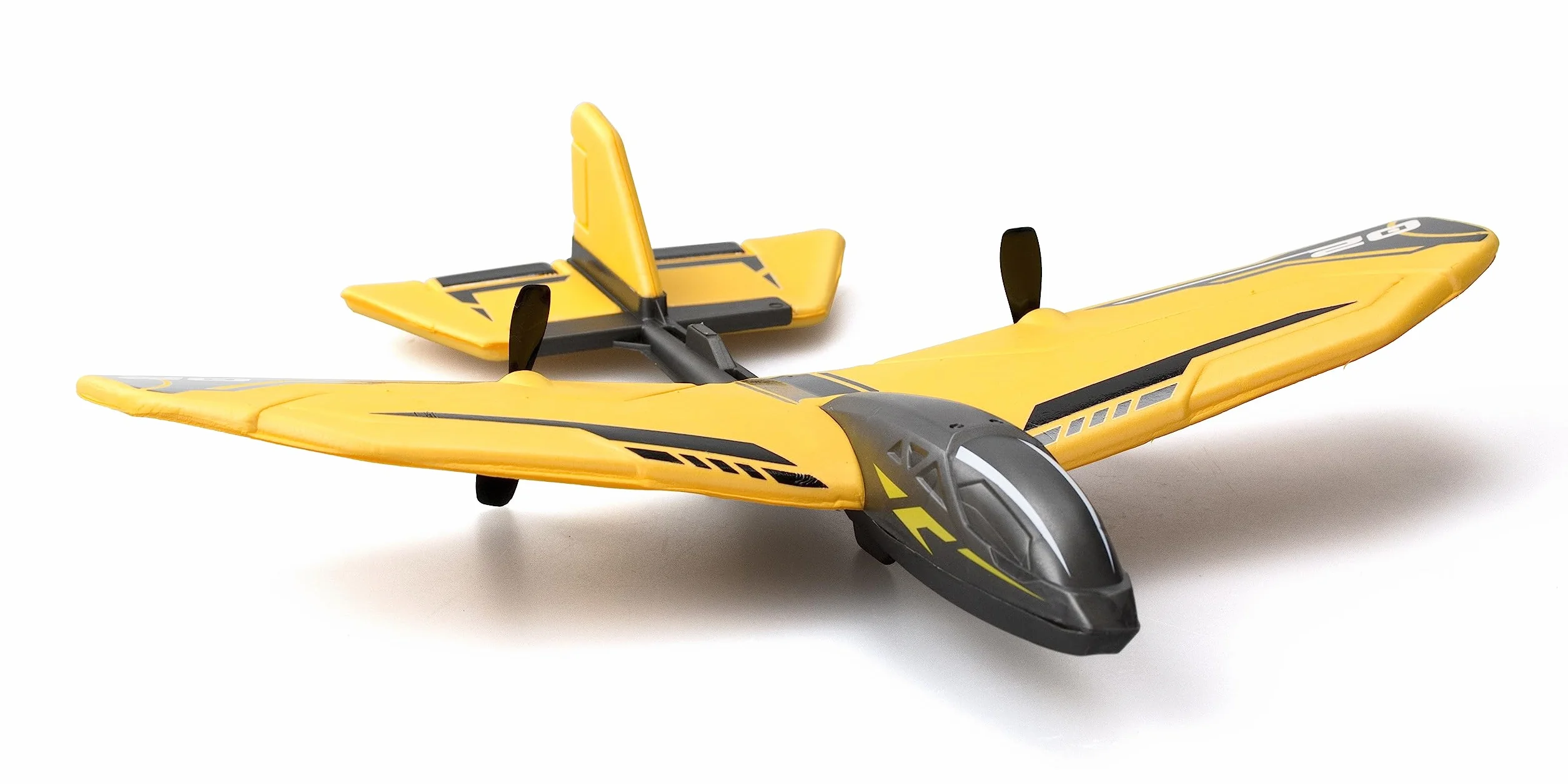 Flybotic - Avión Teledirigido Hornet EVO - Material con Memoria de Forma - Juguete Radiocomandado Volador para niños y Adultos - Interior/Exterior - A Partir de 8 años.