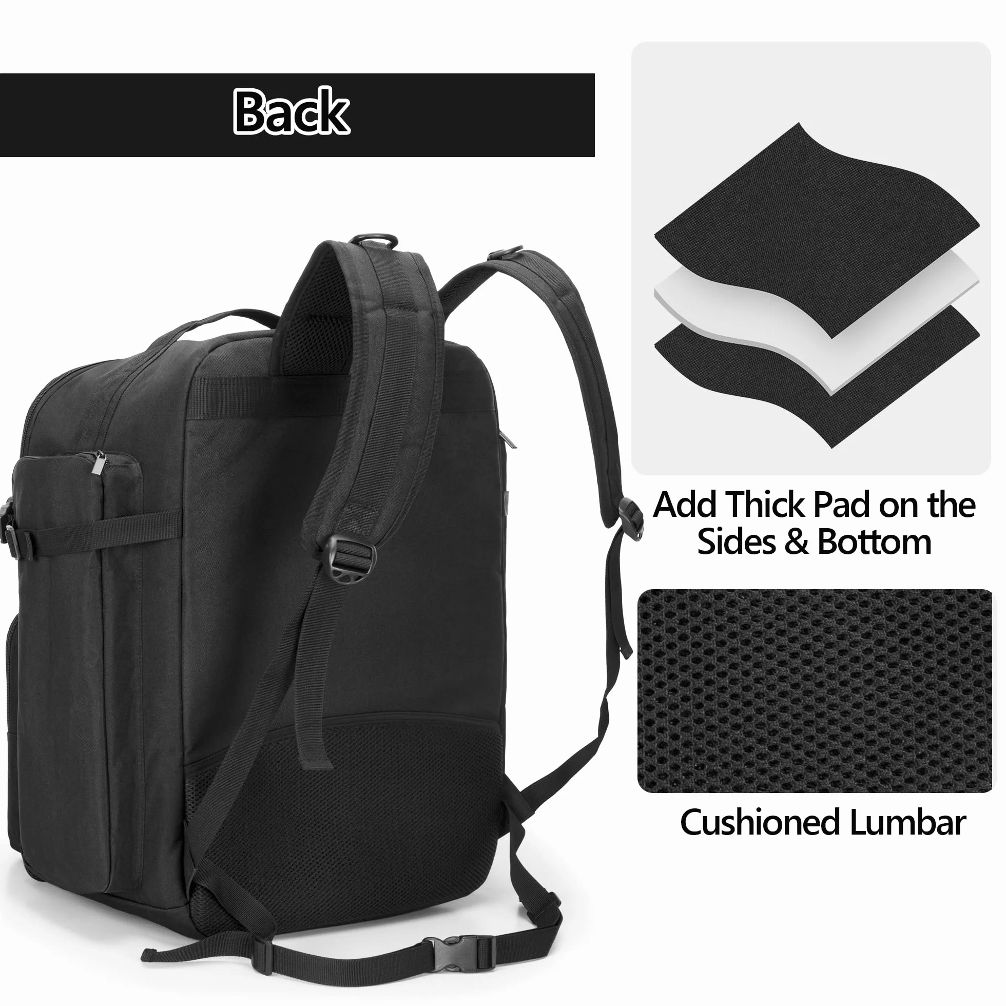 GOBUROS Mochila RC para coche 1/10, bolsa de almacenamiento con múltiples bolsillos