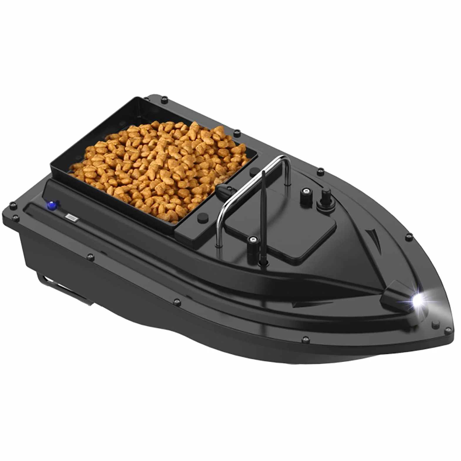 Kavolet Bote de Cebo de Pesca de 500 m, Barco alimentador teledirigido, Bote de Cebo GPS, Carga de 2 kg, Barco de Cebo con Gran depósito de Cebo, Barco de Cebo automático, batería Recargable de 10000