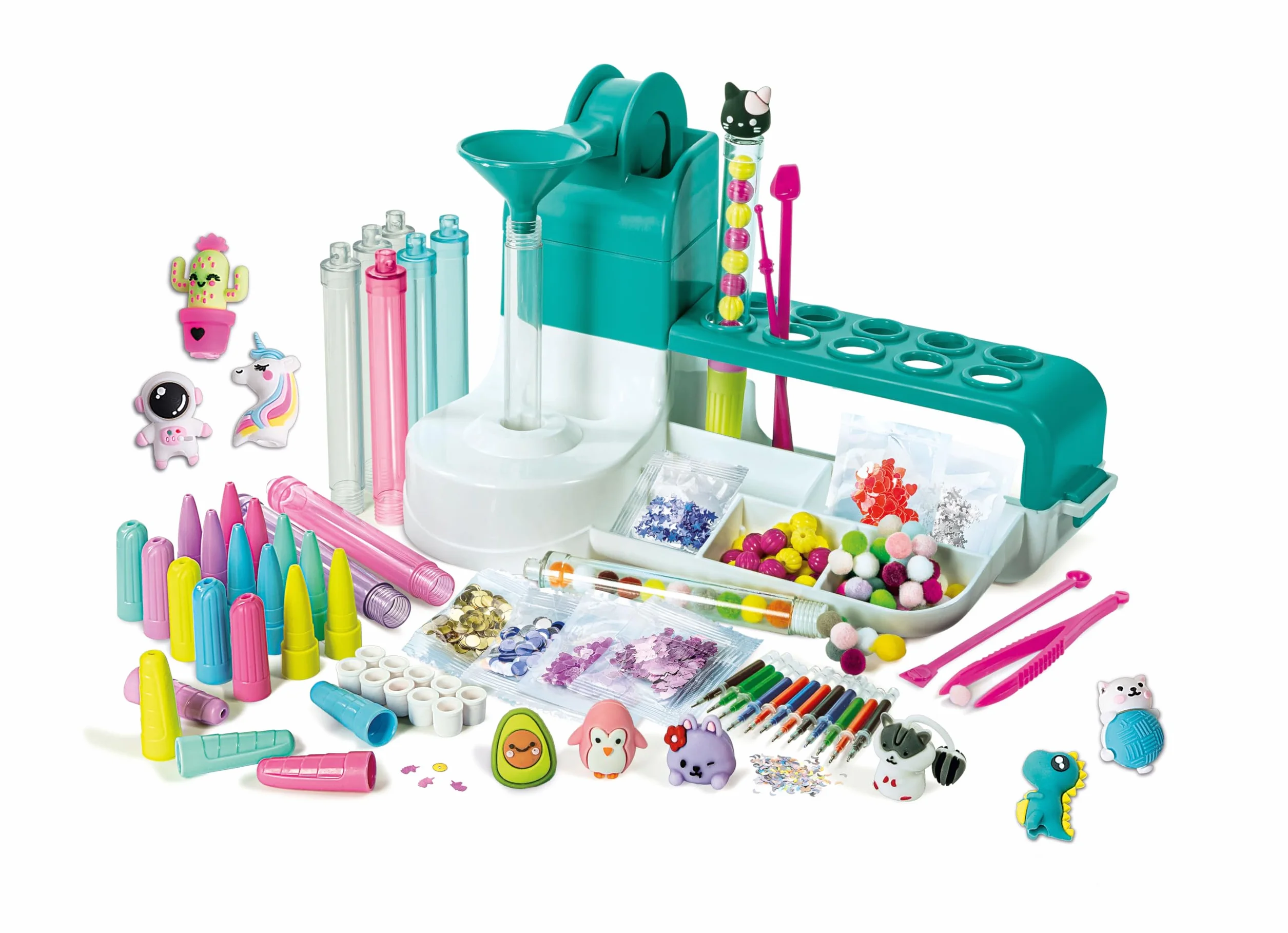 Clementoni - 18779 - Idea - Taller De Los Bolígrafos - Un Set Perfecto Para Hacer Tus Propias Bolígrafos, Juego Creativo, Juego Para Manualidades, Juguete 6 Años