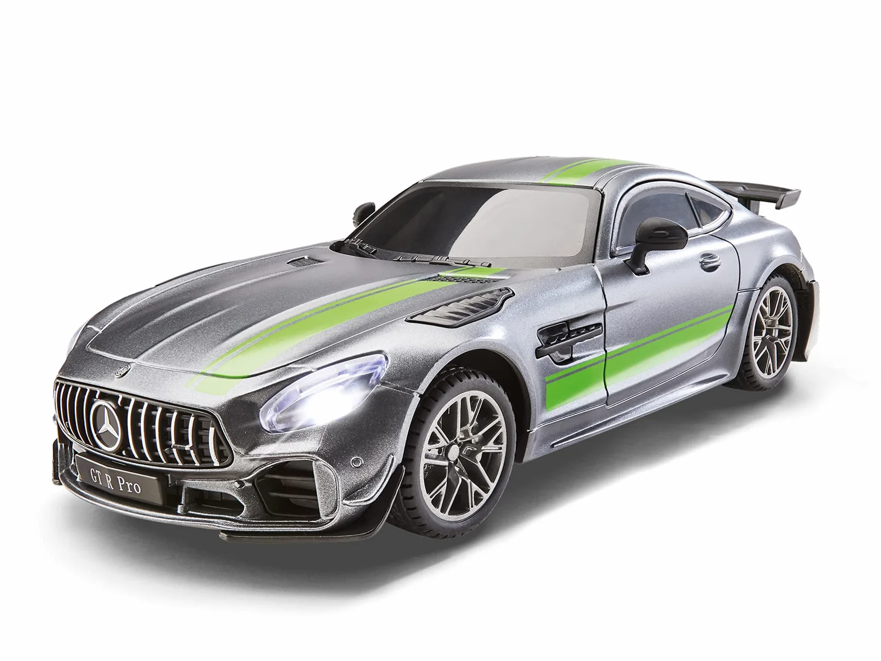 Revell- RC Scale Car Mercedes Benz AMG GTR Coche teledirigido, Color Gris (24659)